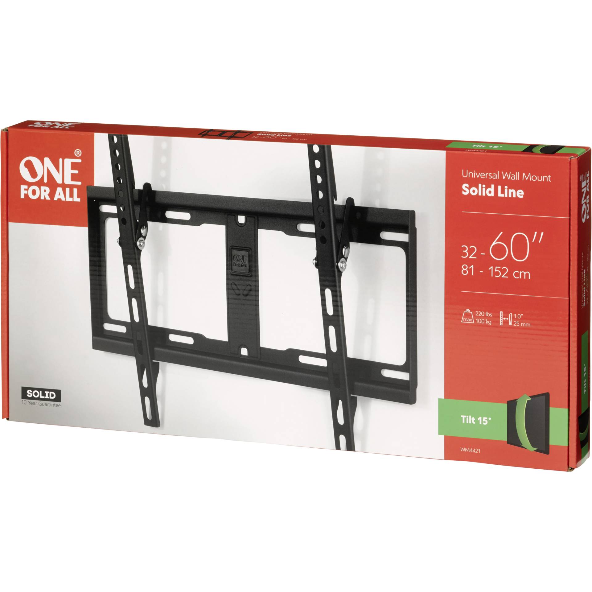 One for All TV supp. murale 60 Solid Tilt