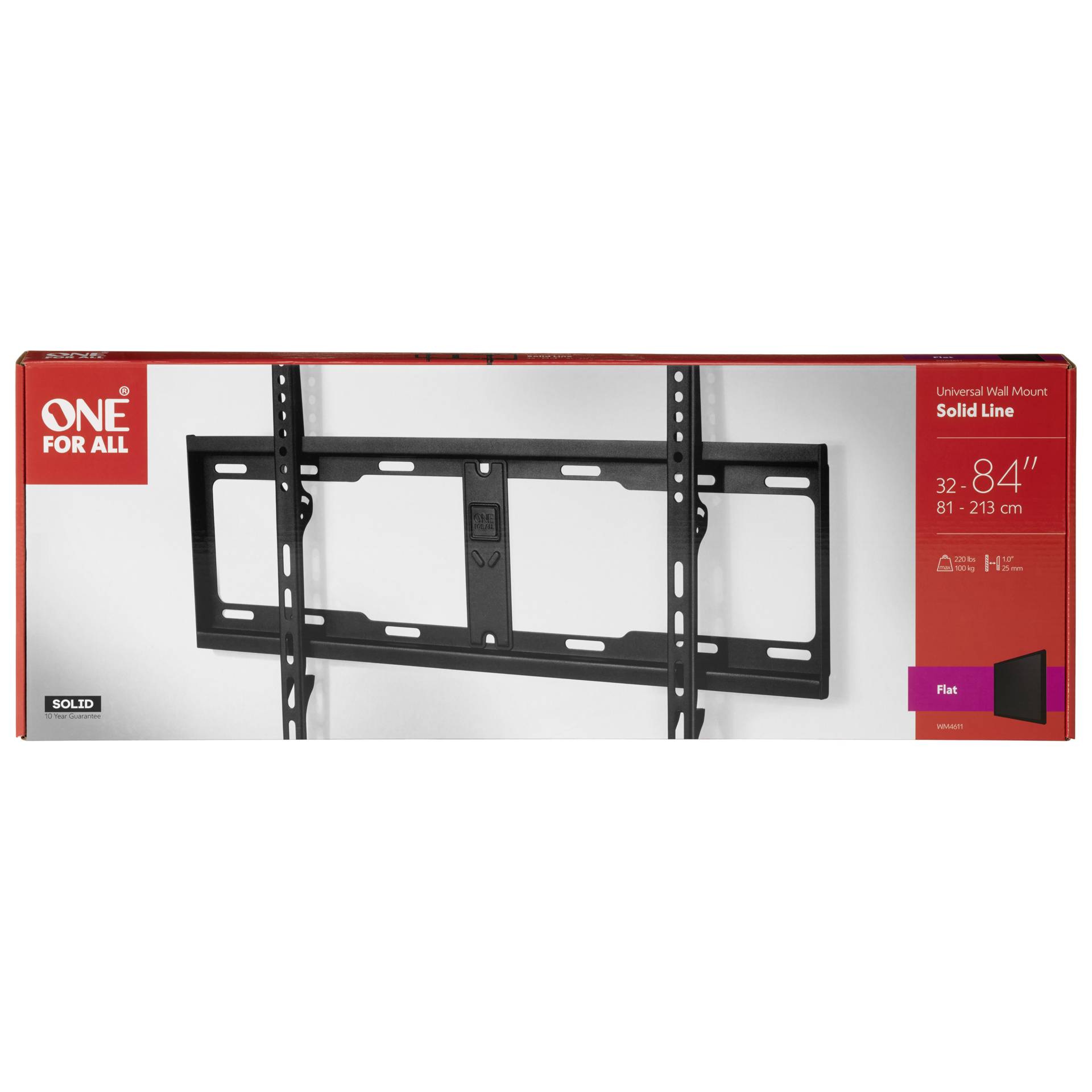 One for All TV supp. murale 84 Solid Flat