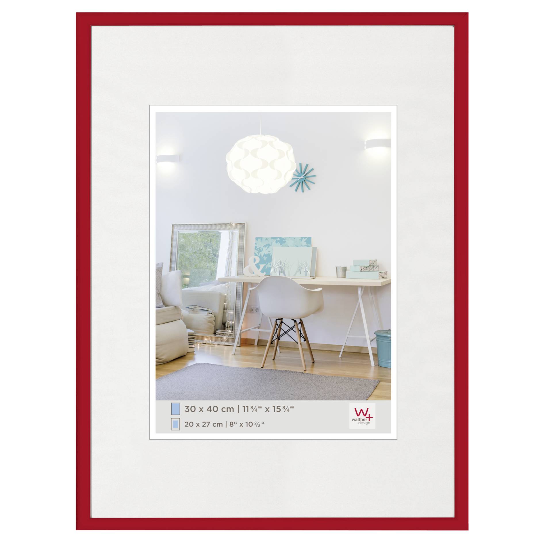 Walther New Lifestyle      30x40 plastica rosso KV040R