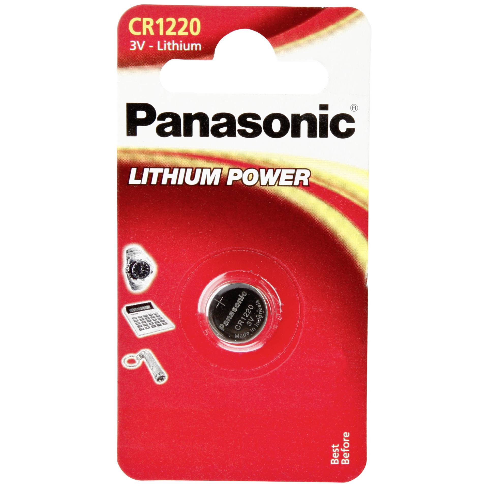 1 Panasonic CR 1220 Lithium Power