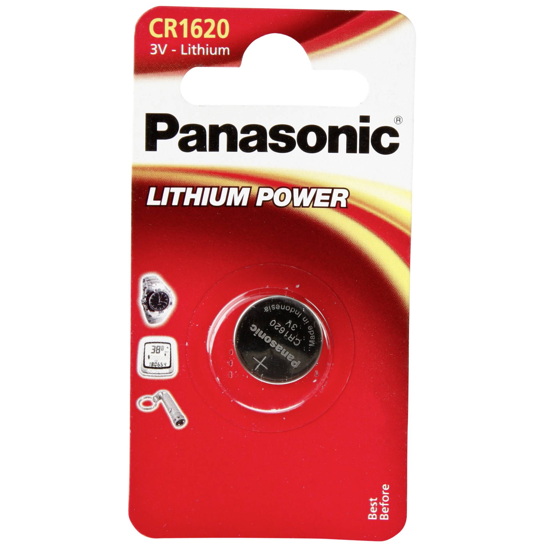 1 Panasonic CR 1620 Lithium Power