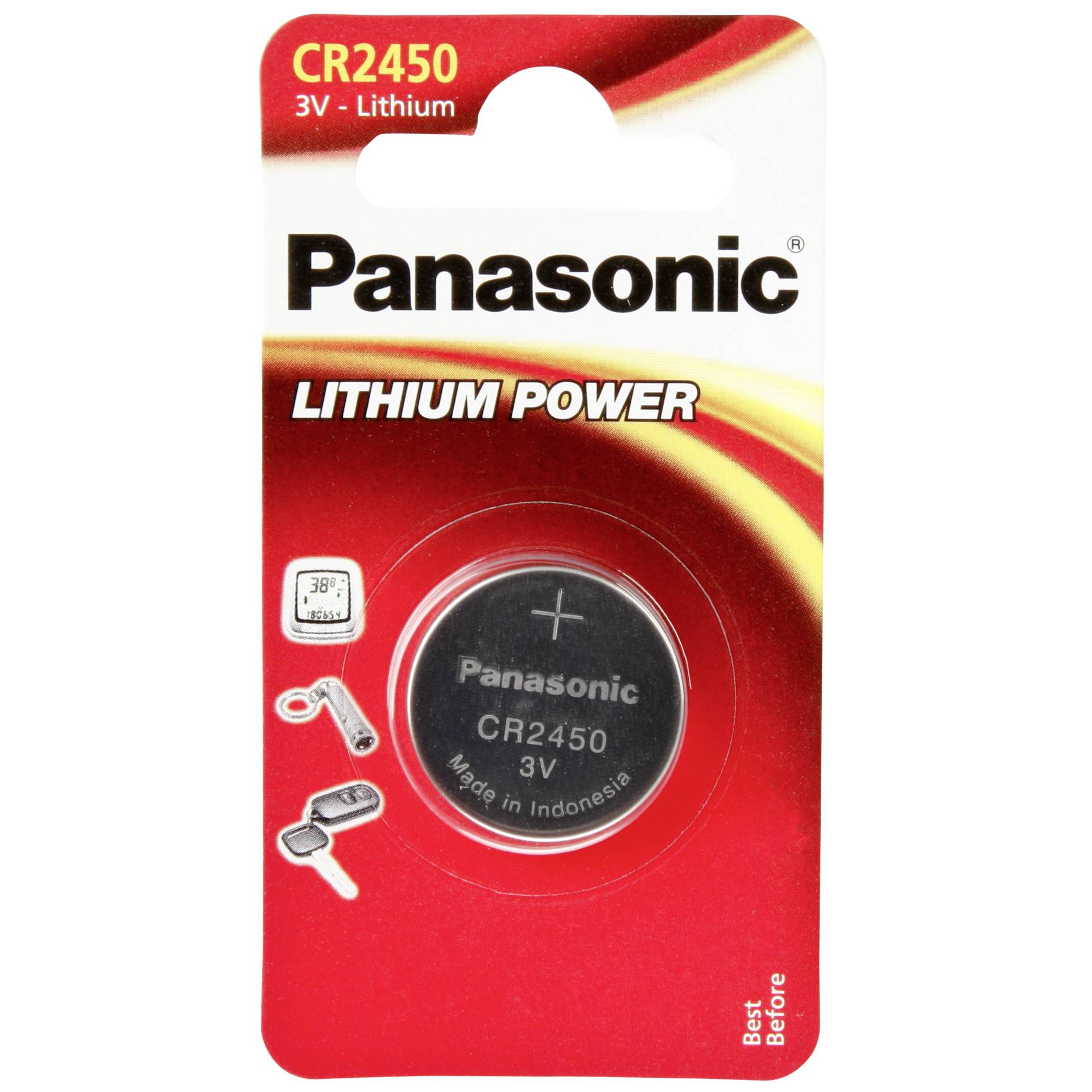 1 Panasonic CR 2450 Lithium Power