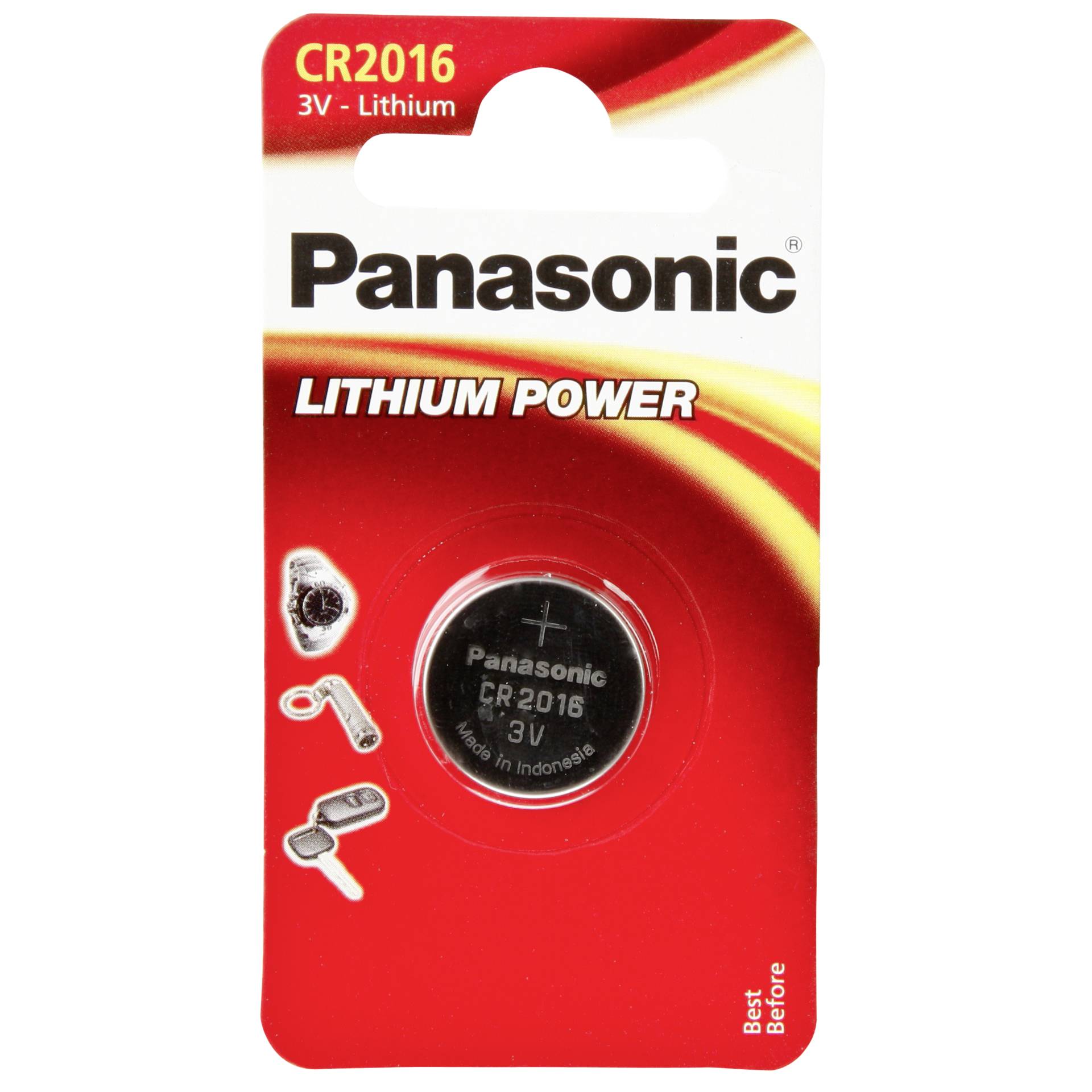 1 Panasonic CR 2016 Lithium Power