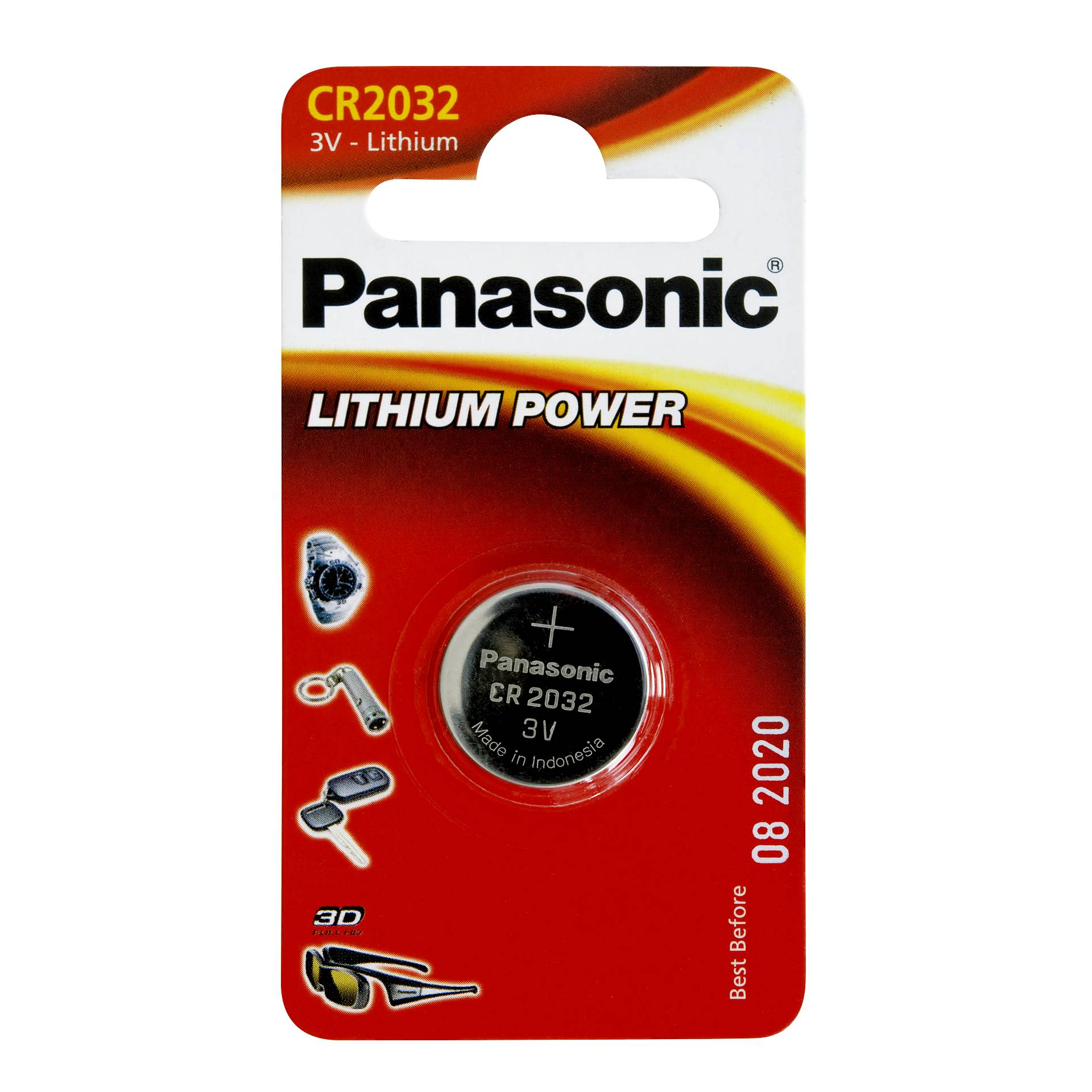 1 Panasonic CR 2032 Lithium Power