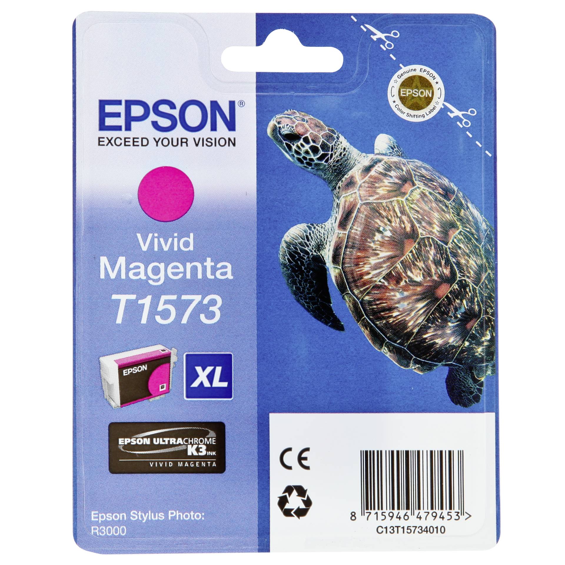 Epson cartuccia     vivid magenta T 157             T 1573