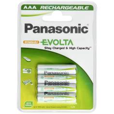1x4 Panasonic Batt. NiMH Micro AAA 750 mAh Ricaricabile Evol
