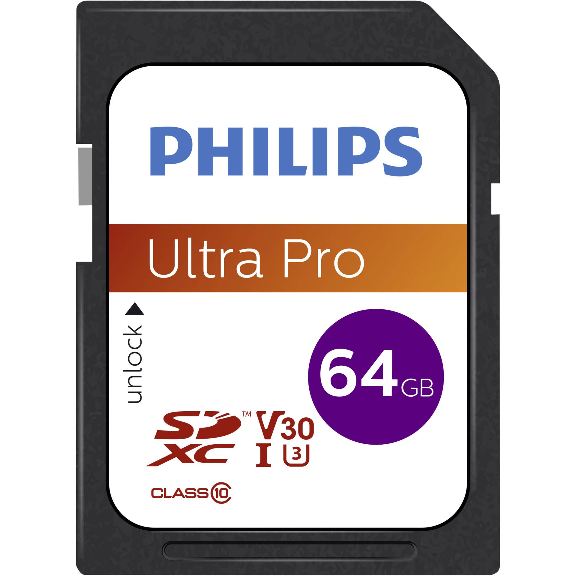 Philips SDXC Card           64GB Class 10 UHS-I U3 V30 A1