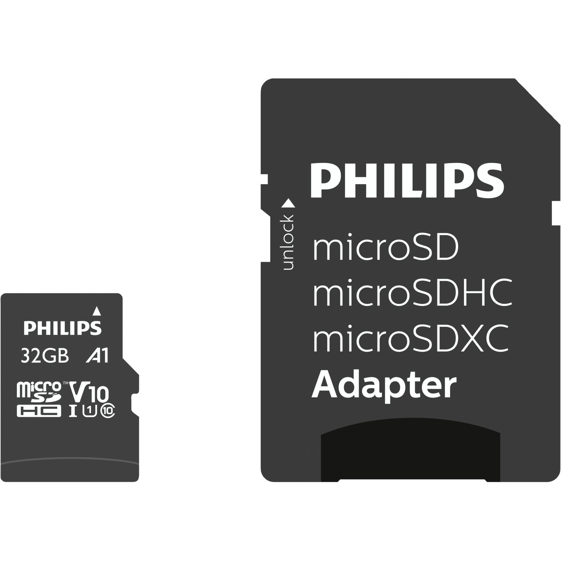 Philips MicroSDHC Card      32GB Class 10 UHS-I U1 incl. ada