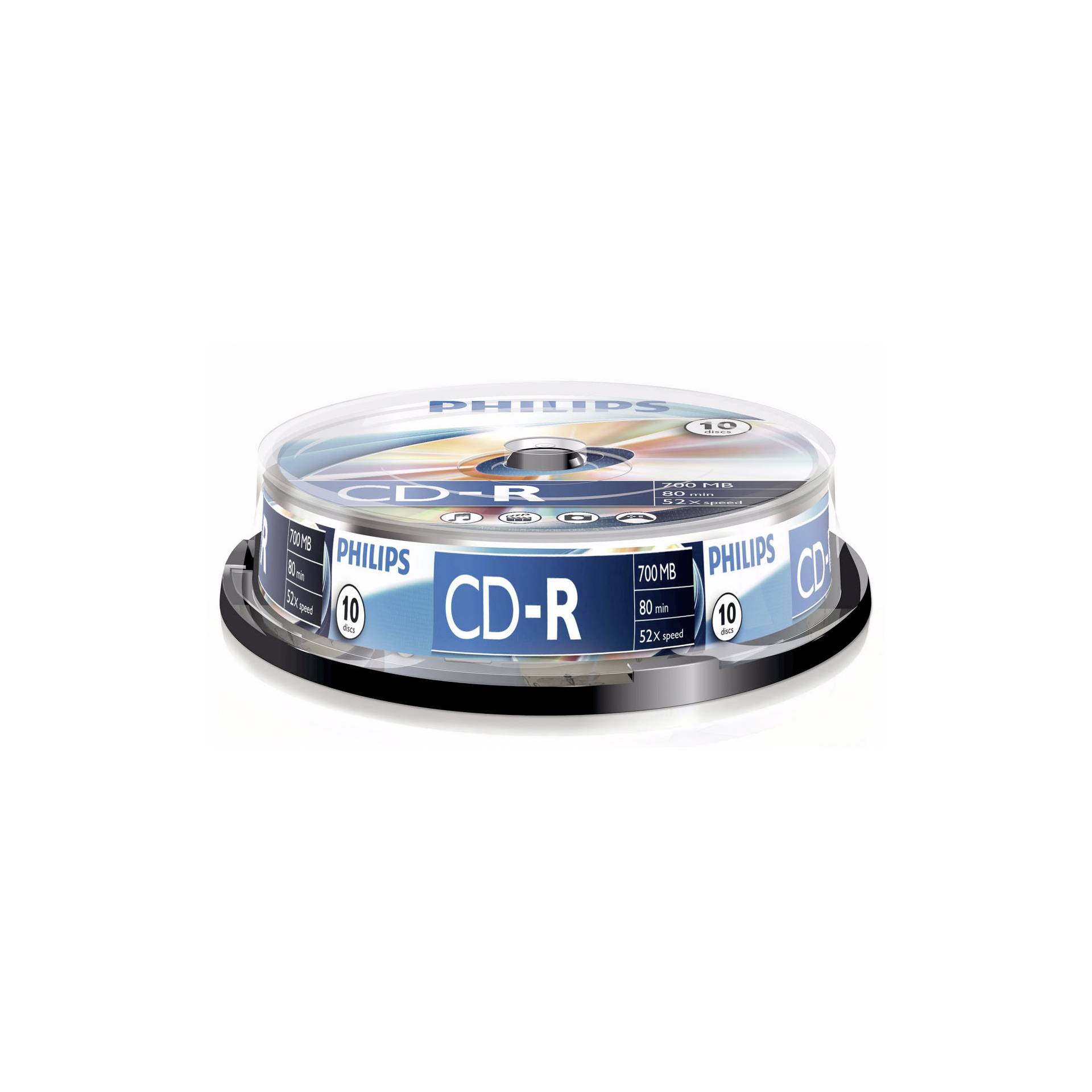 1x10 Philips CD-R 80Min 700MB 52x SP