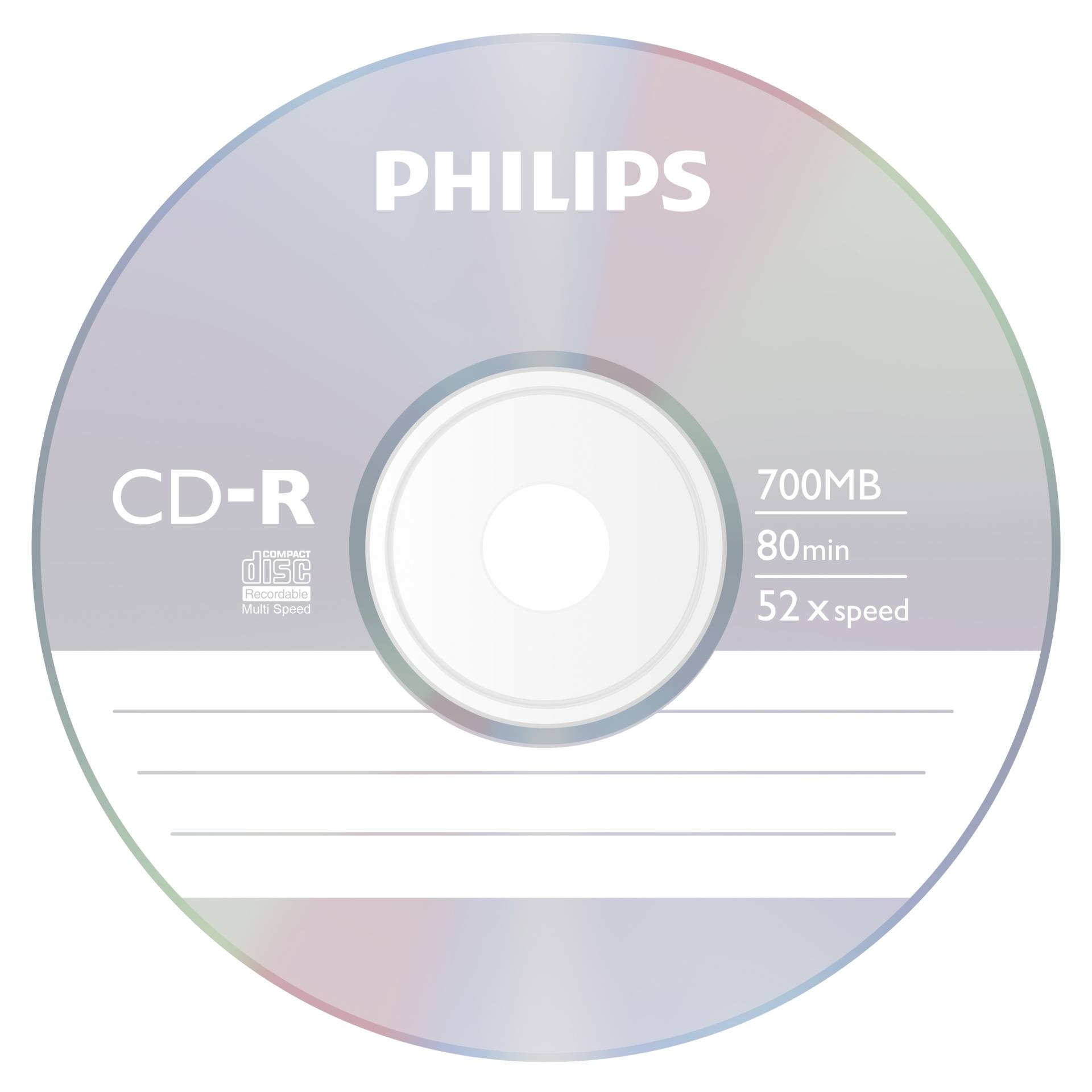 1x10 Philips CD-R 80Min 700MB 52x SP