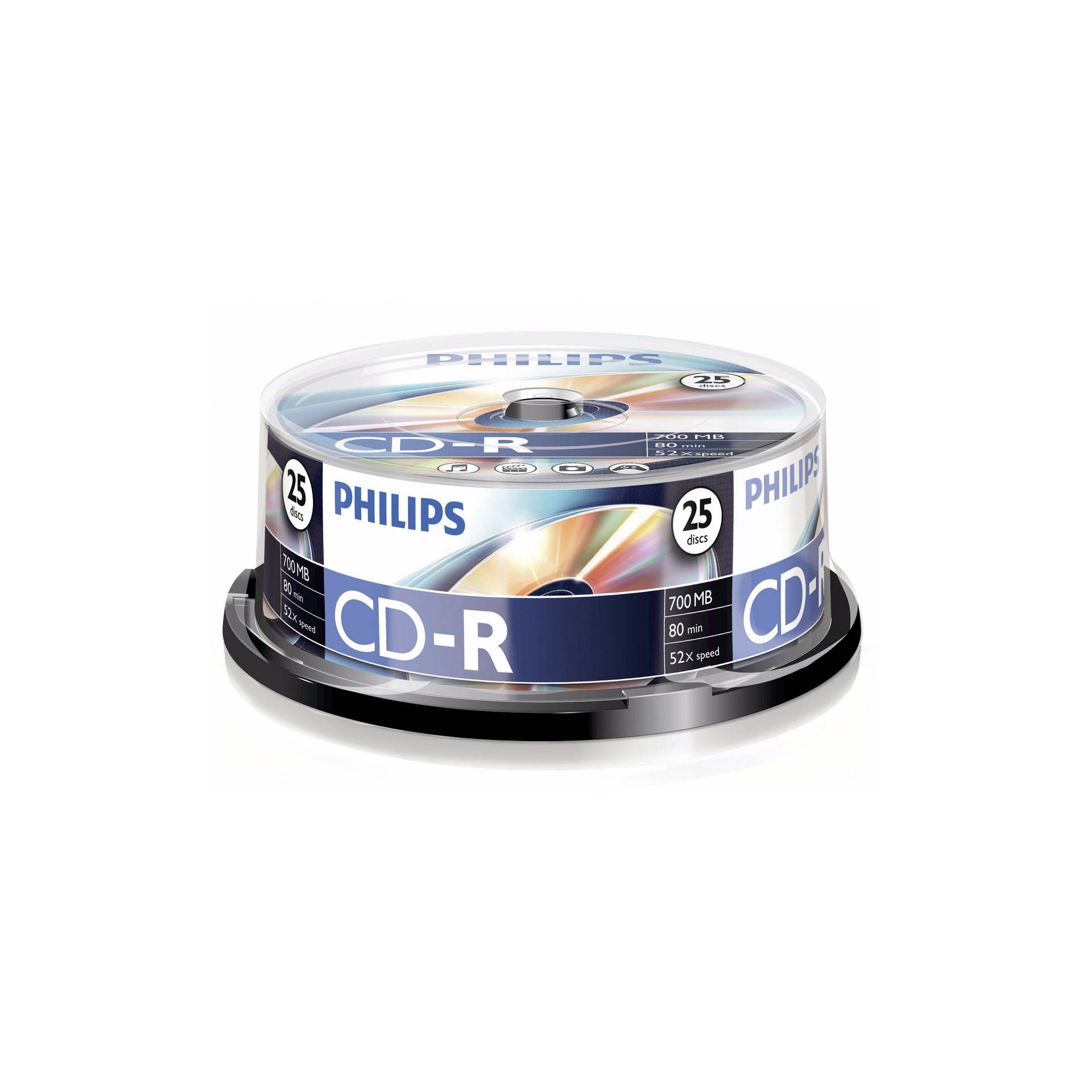 1x25 Philips CD-R 80Min 700MB 52x SP