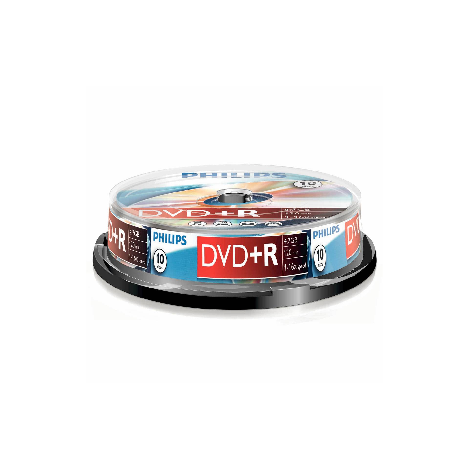 1x10 Philips DVD+R 4,7GB 16x SP
