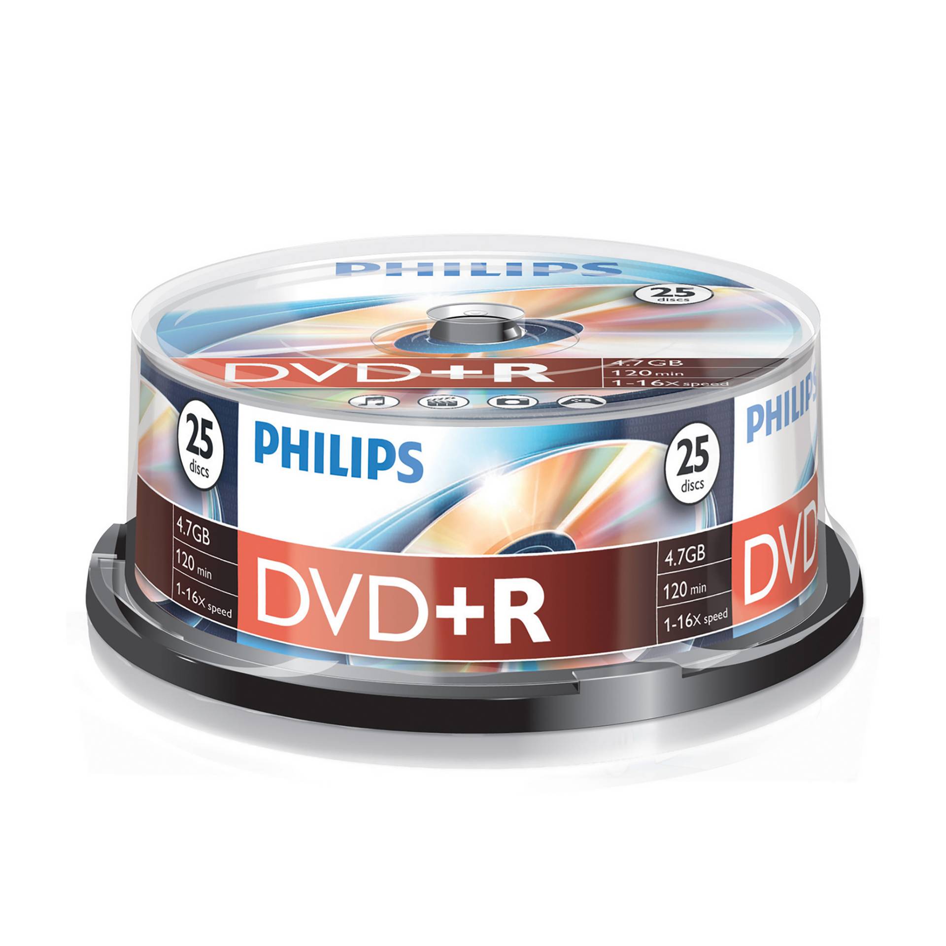1x25 Philips DVD+R 4,7GB 16x SP