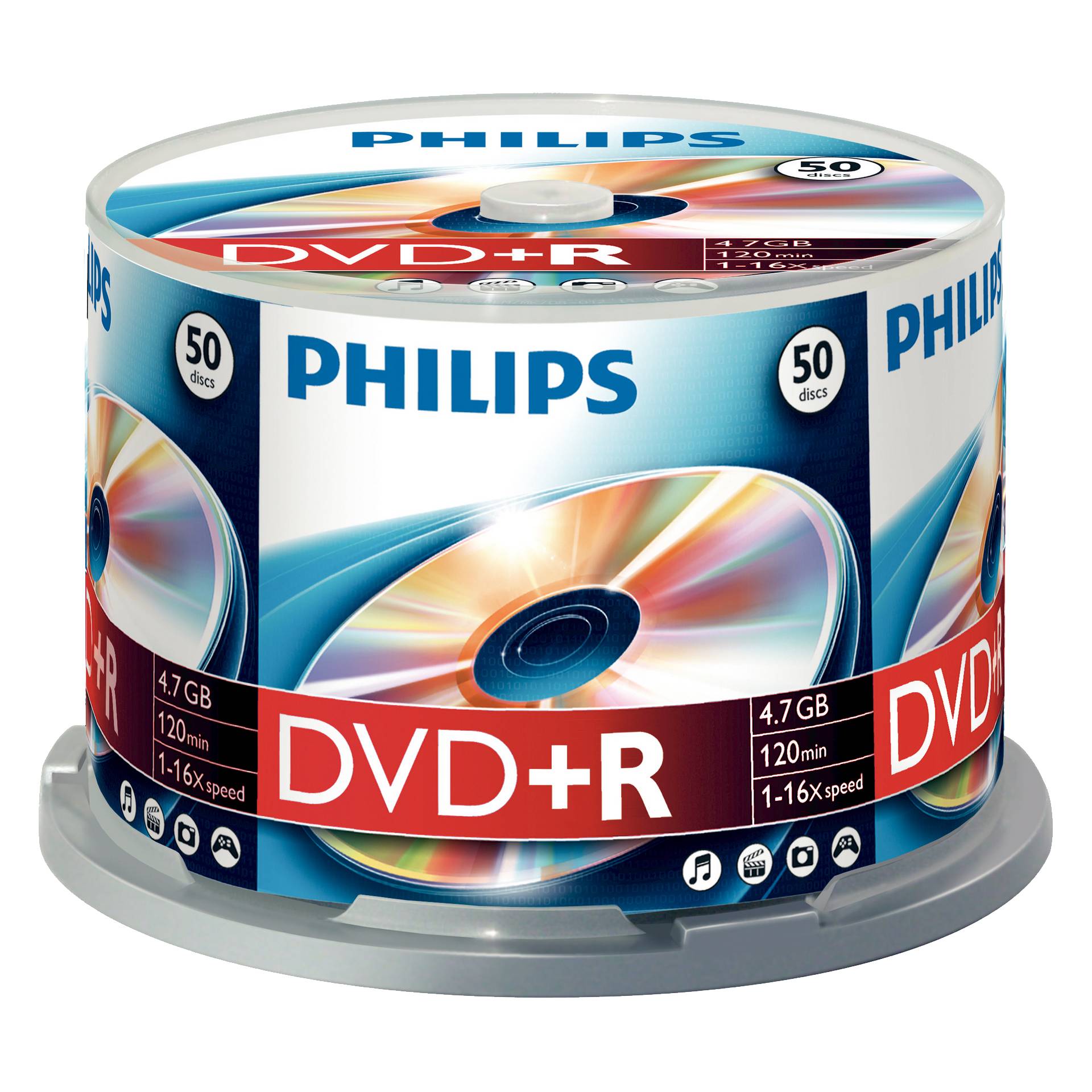 1x50 Philips DVD+R 4,7GB 16x SP