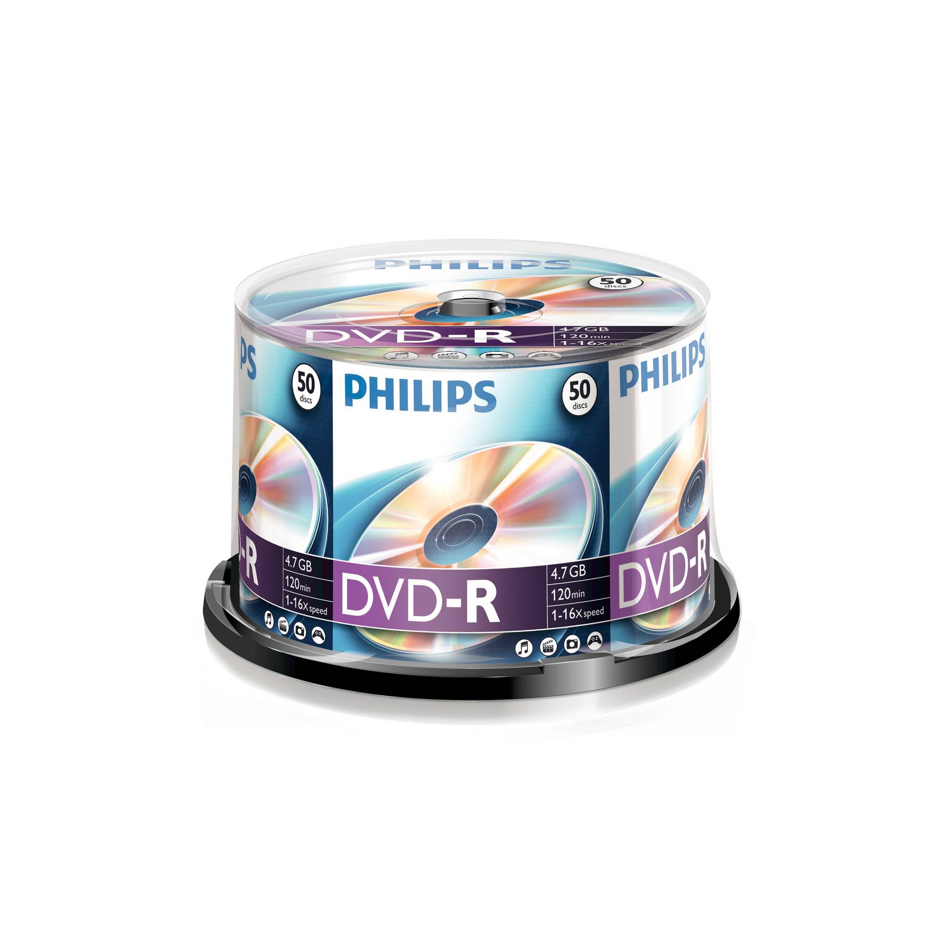 1x50 Philips DVD-R 4,7GB 16x SP