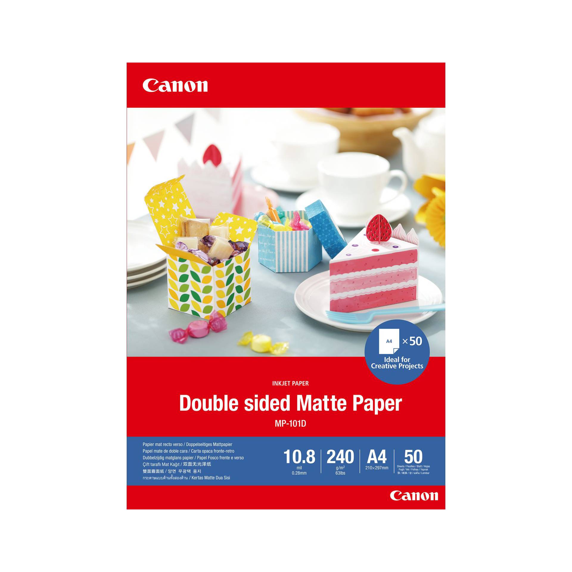 Canon MP-101 D A 4, 50 fogli Double sided Matte Paper, 240 g