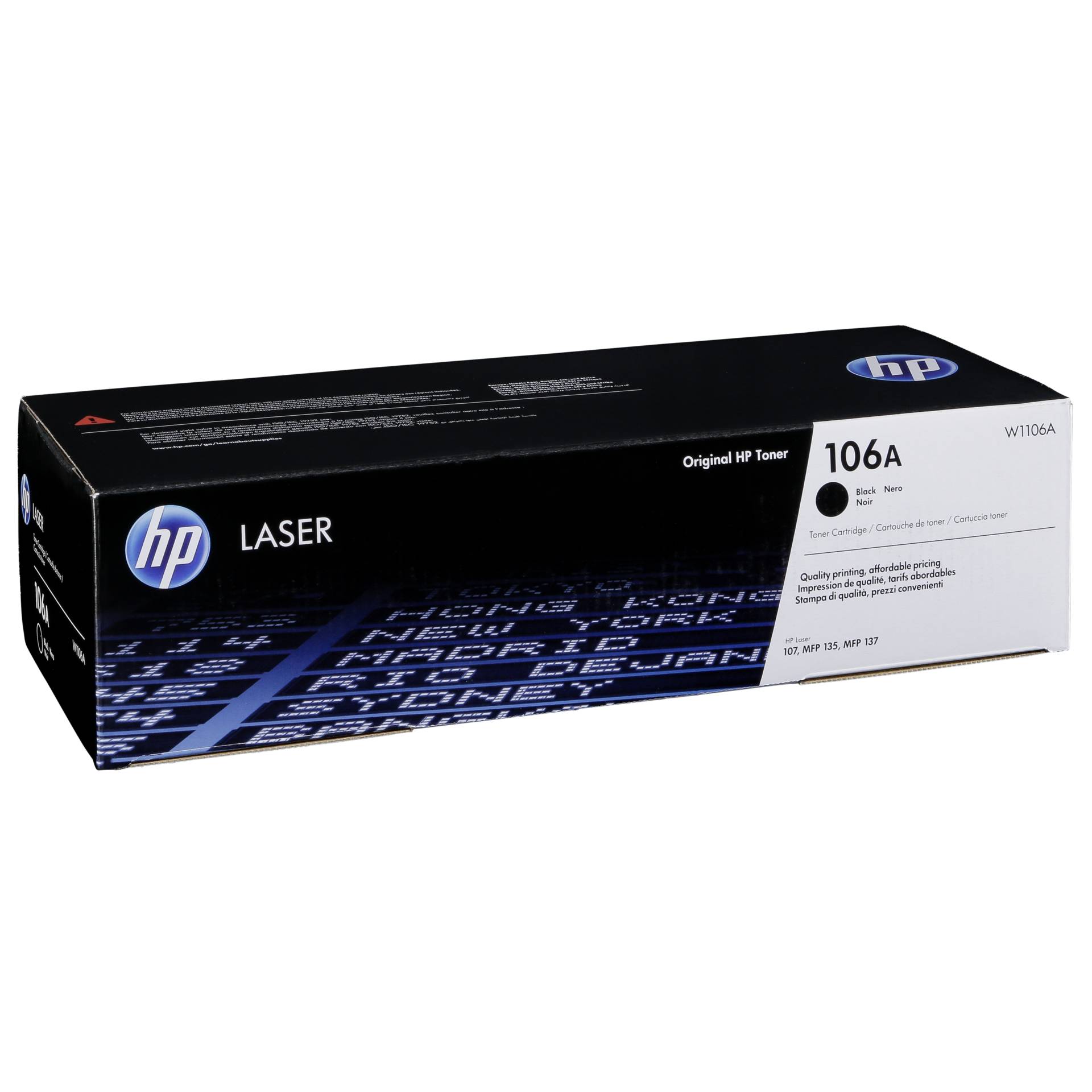 HP cartuccia W 1106 A nero No. 106 A