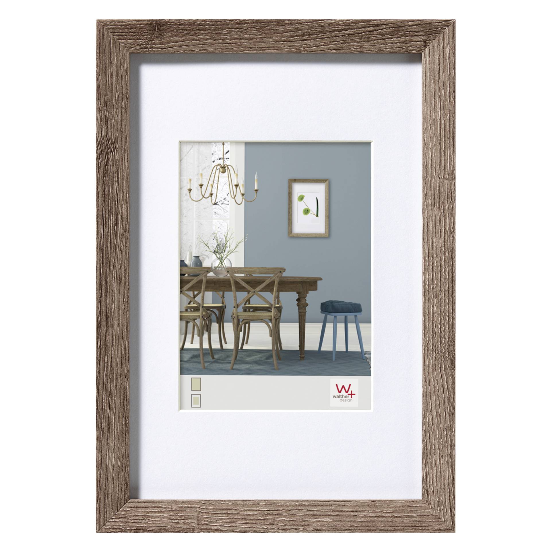 Walther Fiorito noce 30x40 legno incl. Passepartout EF040N