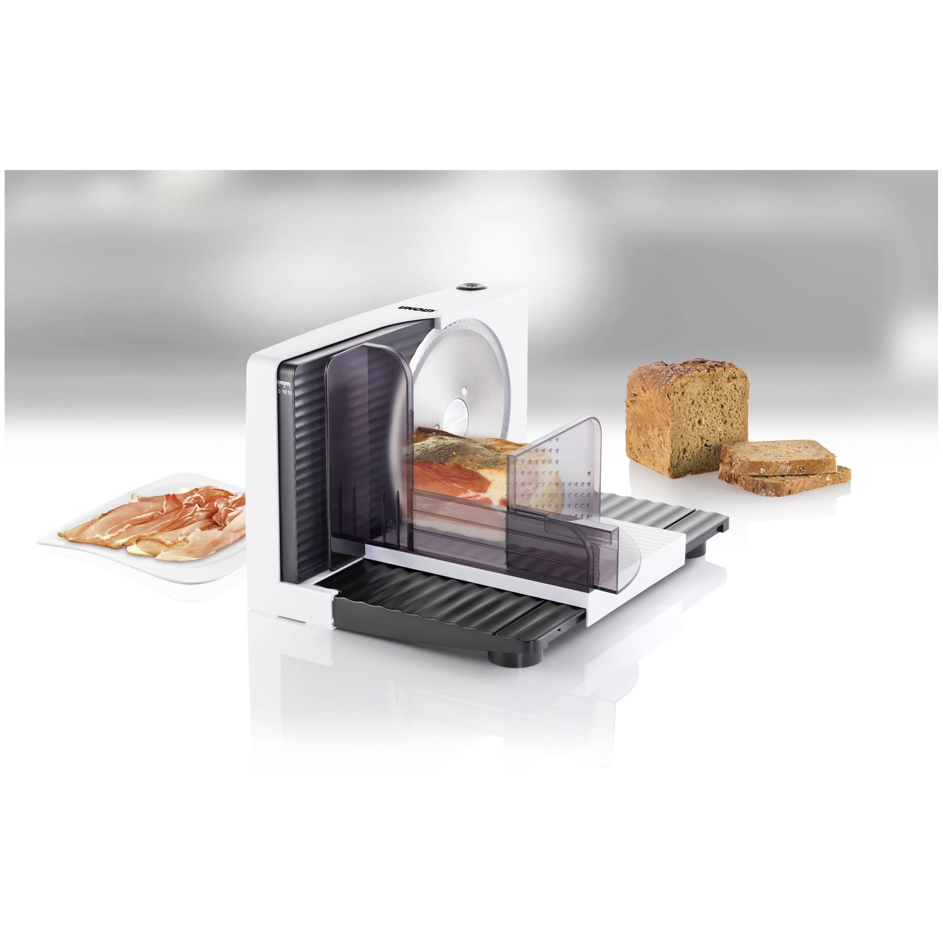 Unold 78860 affettatrice Curve bianco