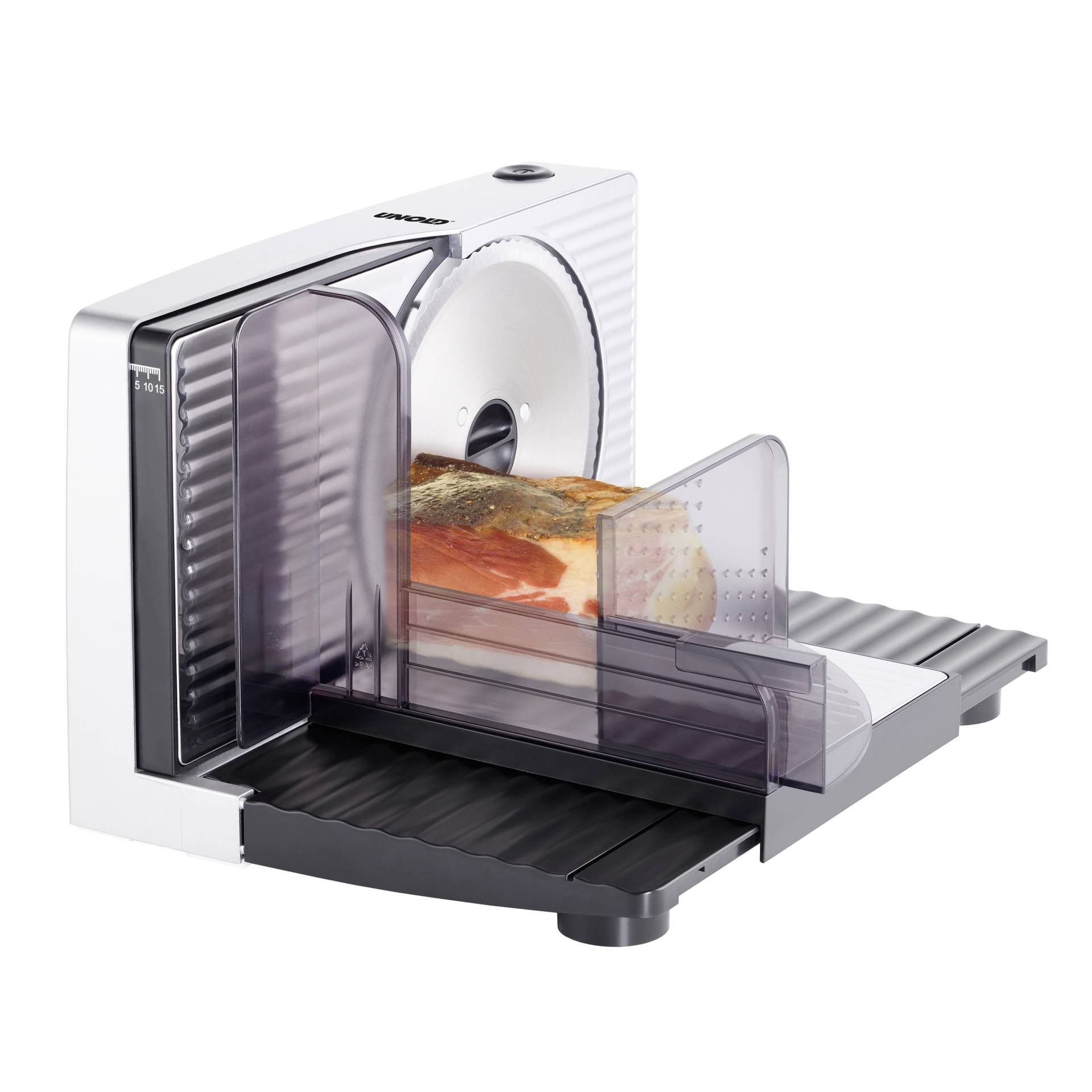 Unold 78866 affettatrice Curve argento