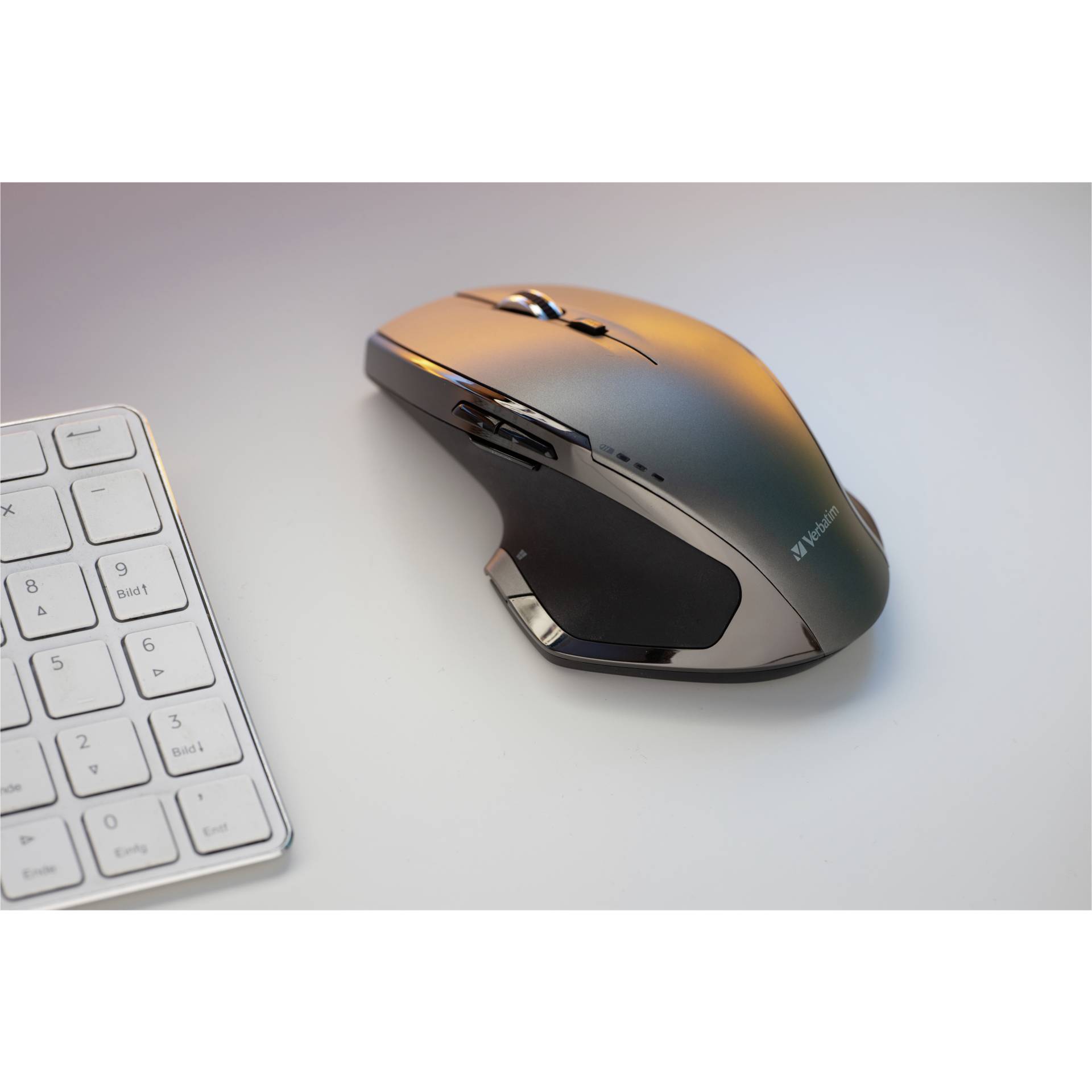 Verbatim Wireless Desktop Mouse Deluxe 8 Button blu LED