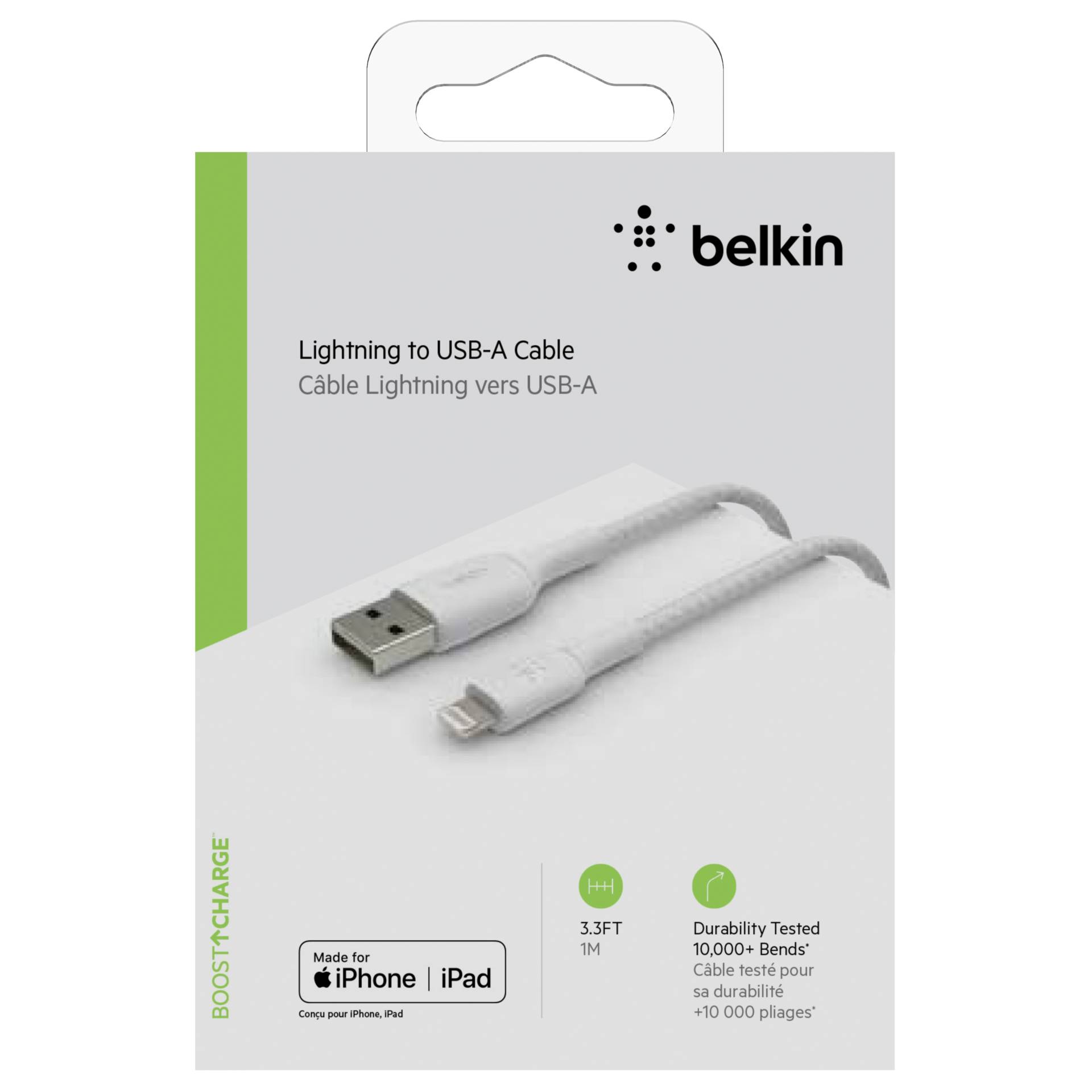 Belkin cavo ric./sinc. Lightning 1m, rivestito, cert. mfi, b