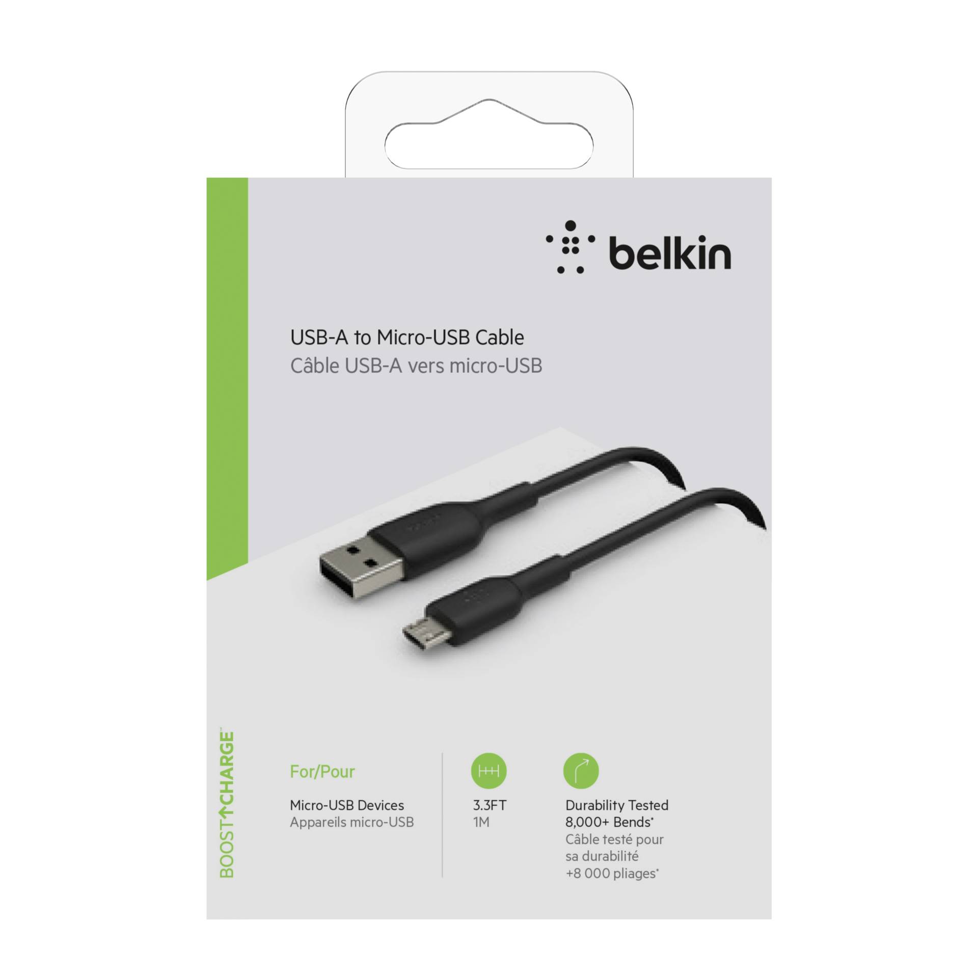 Belkin Micro-USB/USB-A 1m PVC nero CAB005bt1MBK