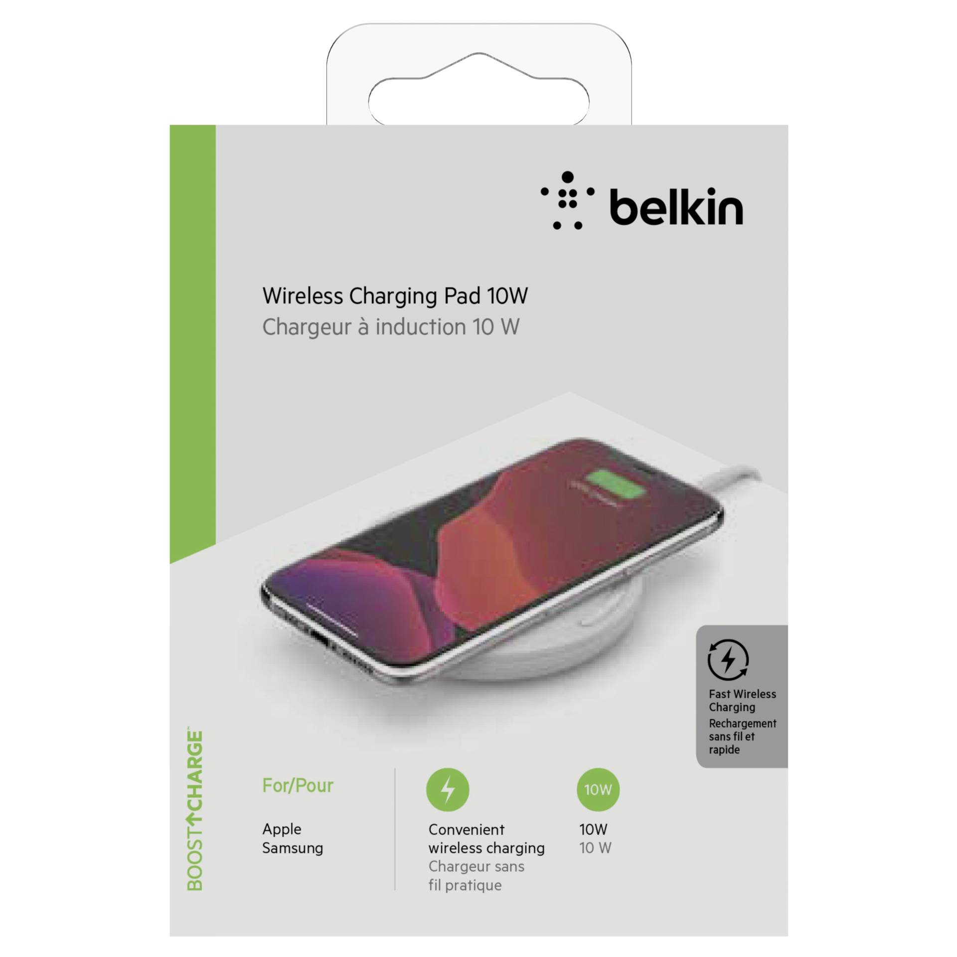 Belkin Wireless Charging Pad 10W Micro-USB Cab. w. Adaptor w