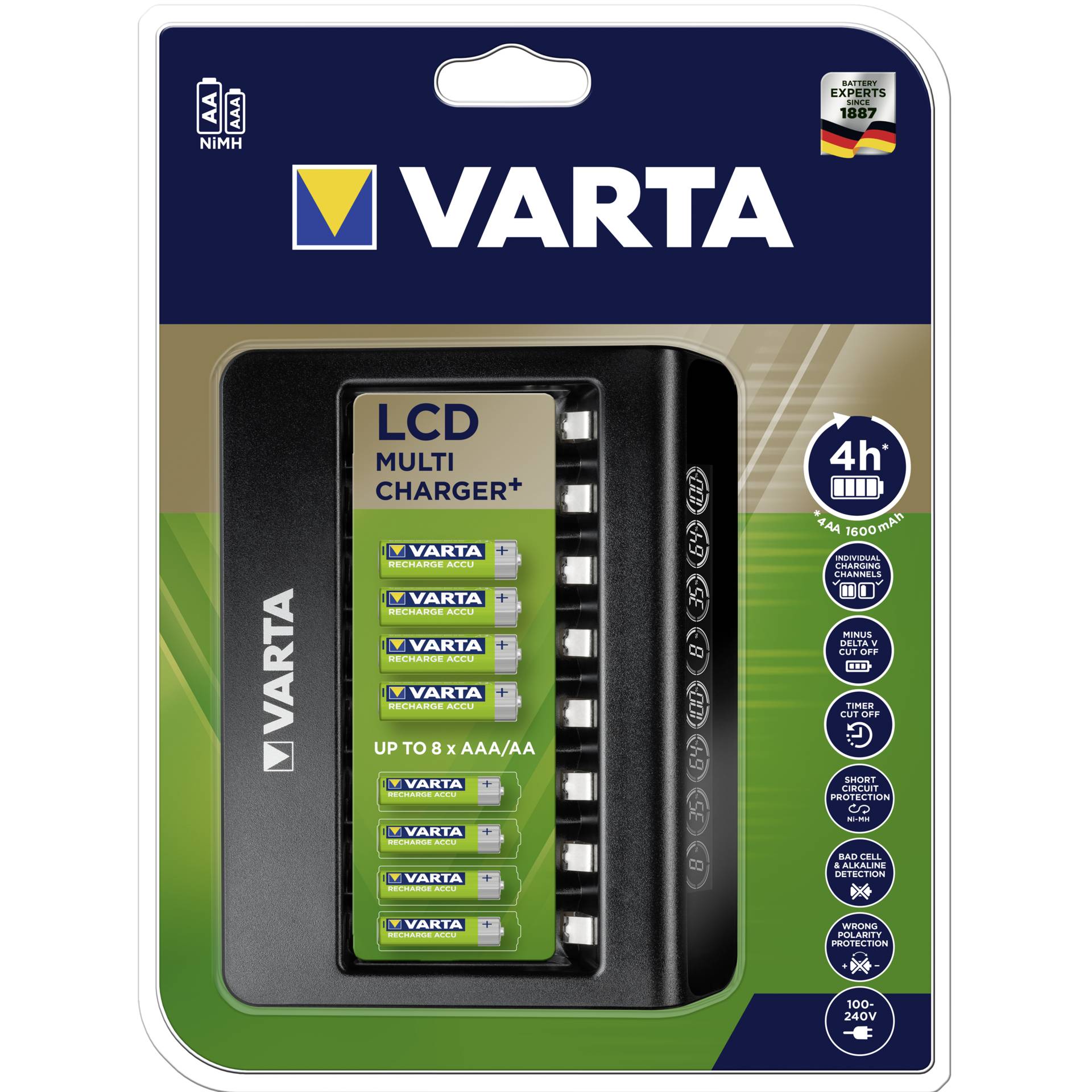 Varta LCD Multi Charger+ caricatore senza batteria
