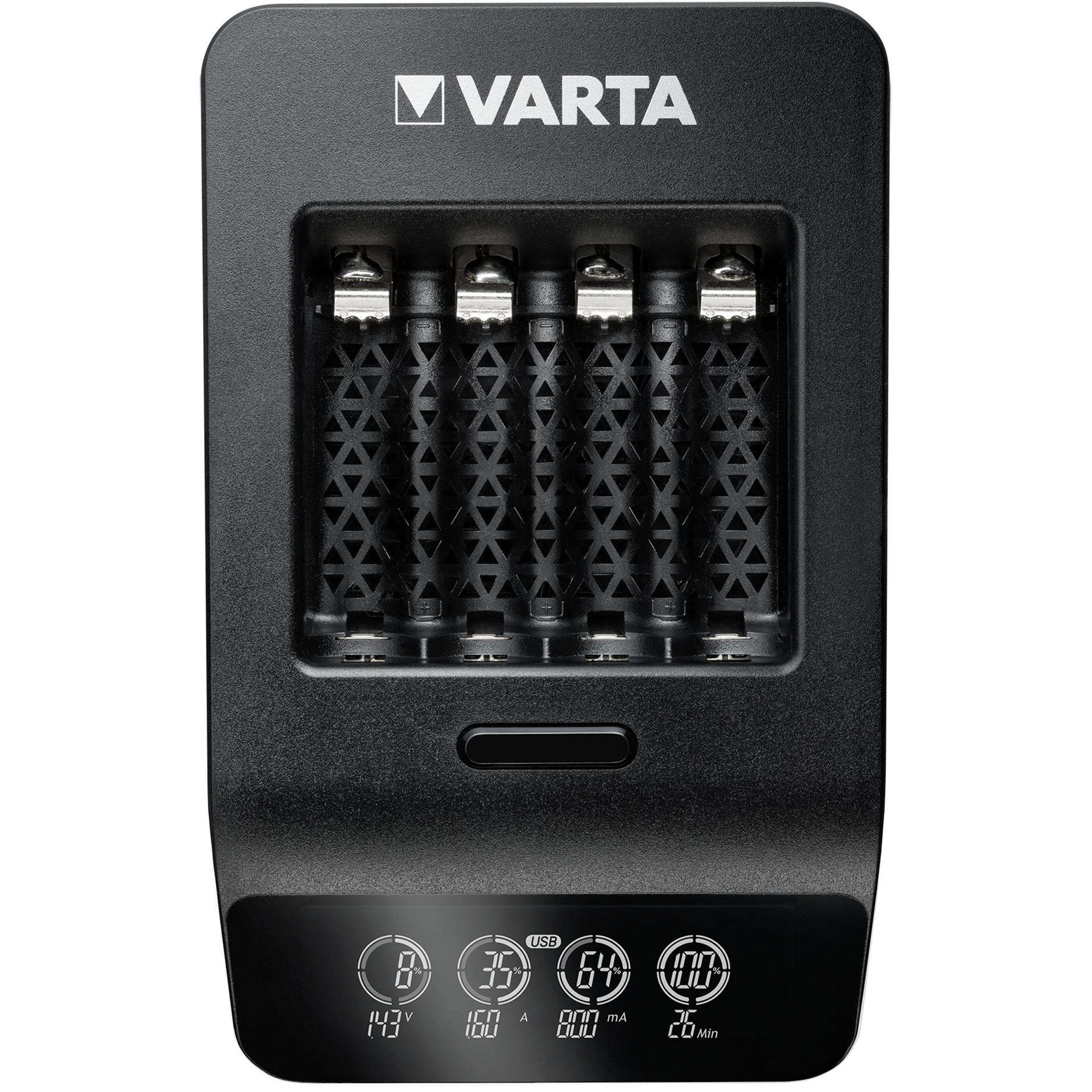 Varta LCD Smart Charger+ con 4 batterie 2100 mAh AA