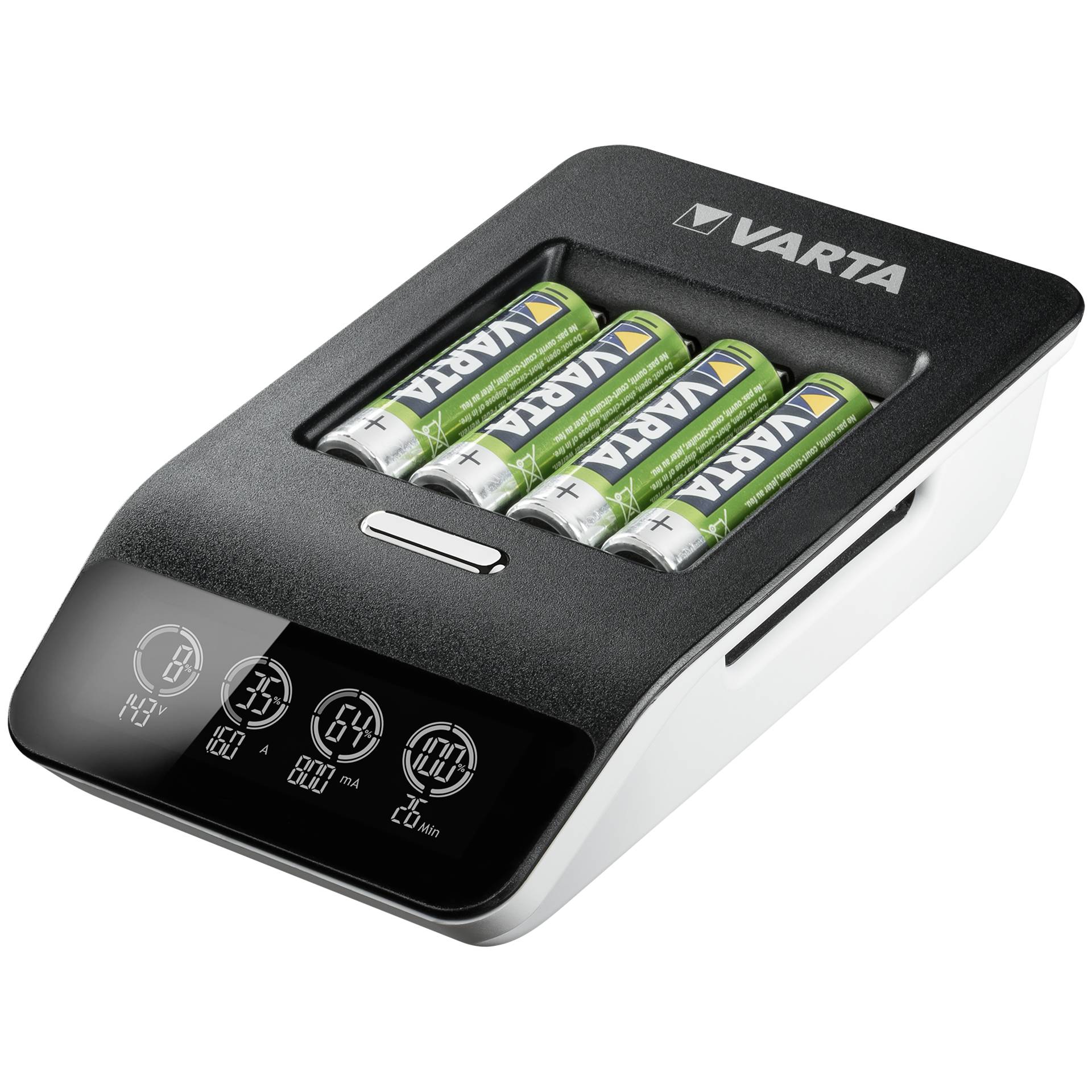 Varta LCD Ultra Fast Charger+ incl. 4 Batt. 2100 mAh AA + 12