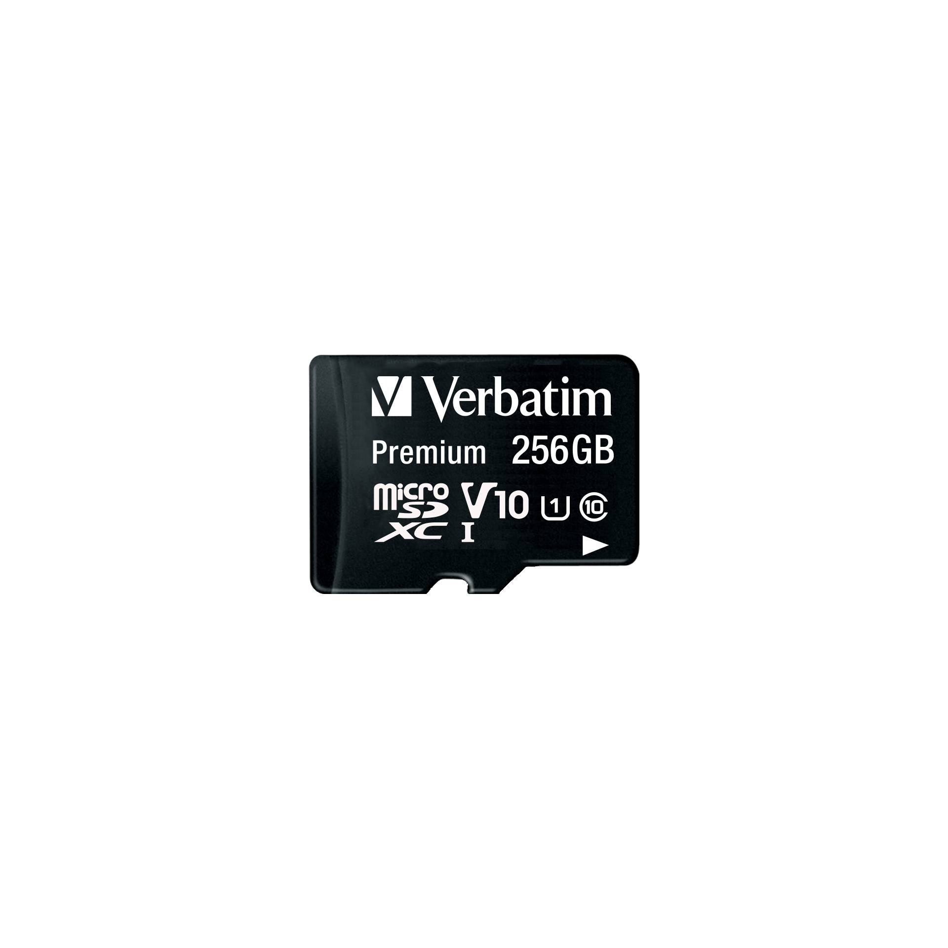 Verbatim microSDXC         256GB Class 10 UHS-I incl adatt.