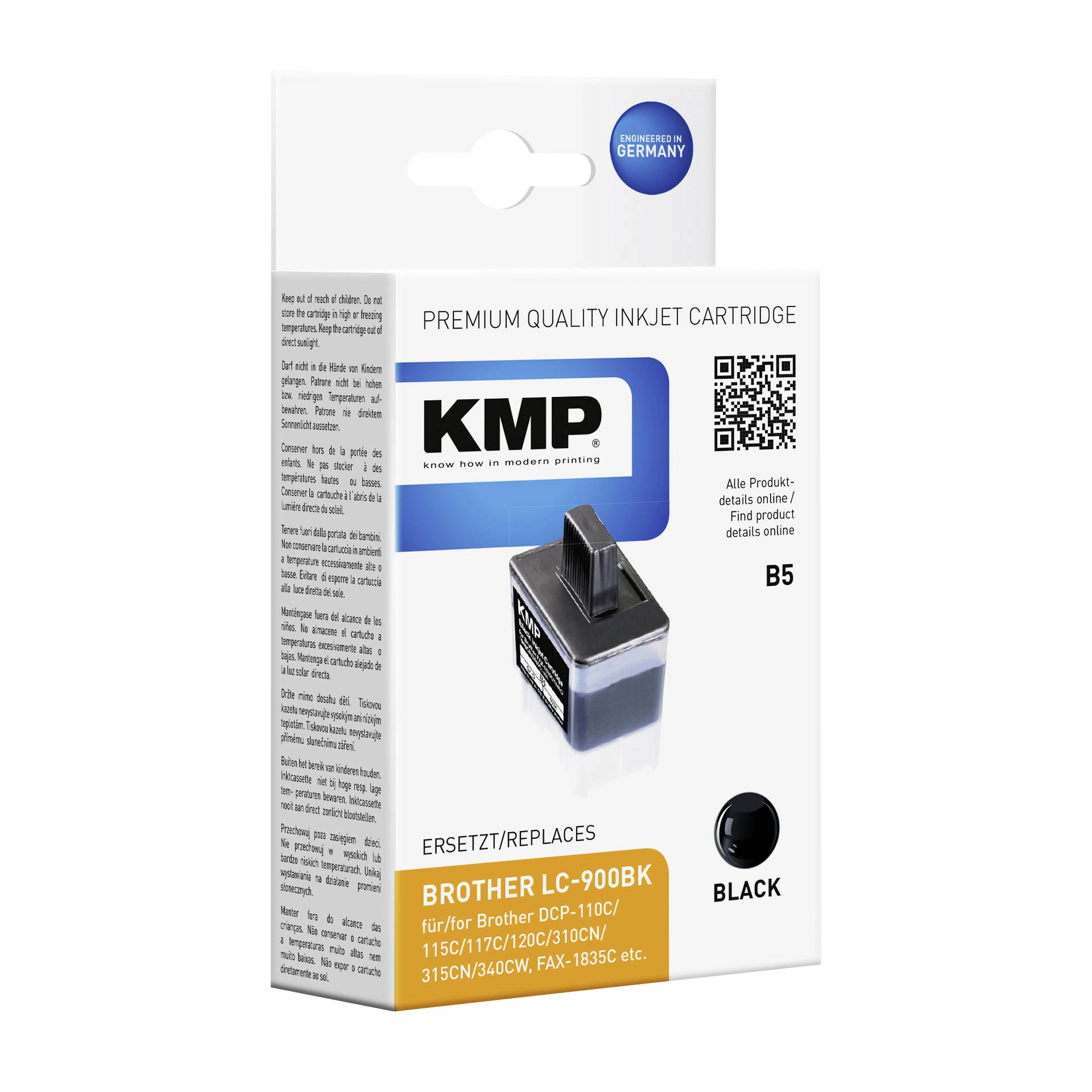 KMP B5 cartuccia     nero compatibile c. Brother LC-900 BK