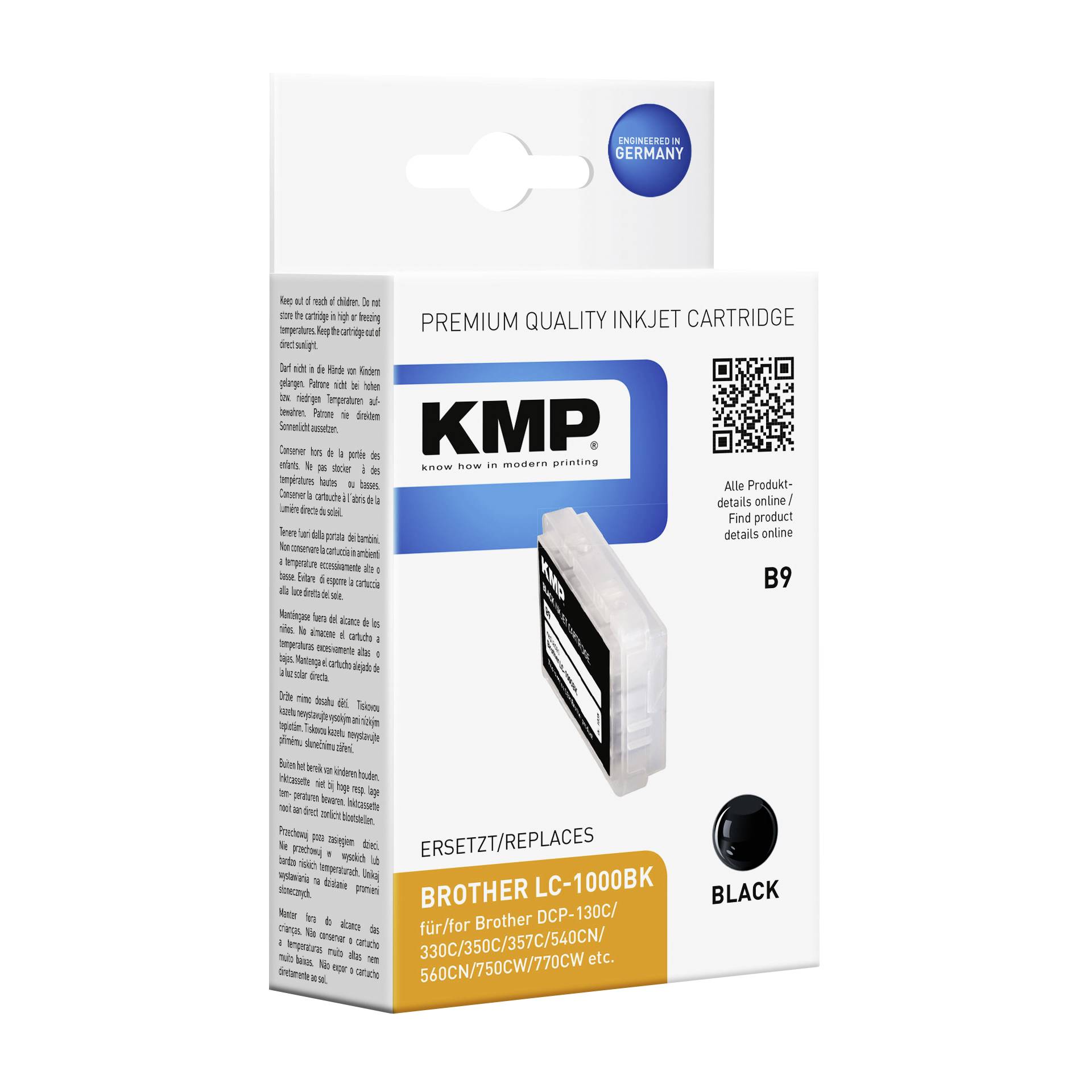 KMP B9 cartuccia     nero compatibile con BrotherLC-1000Bk