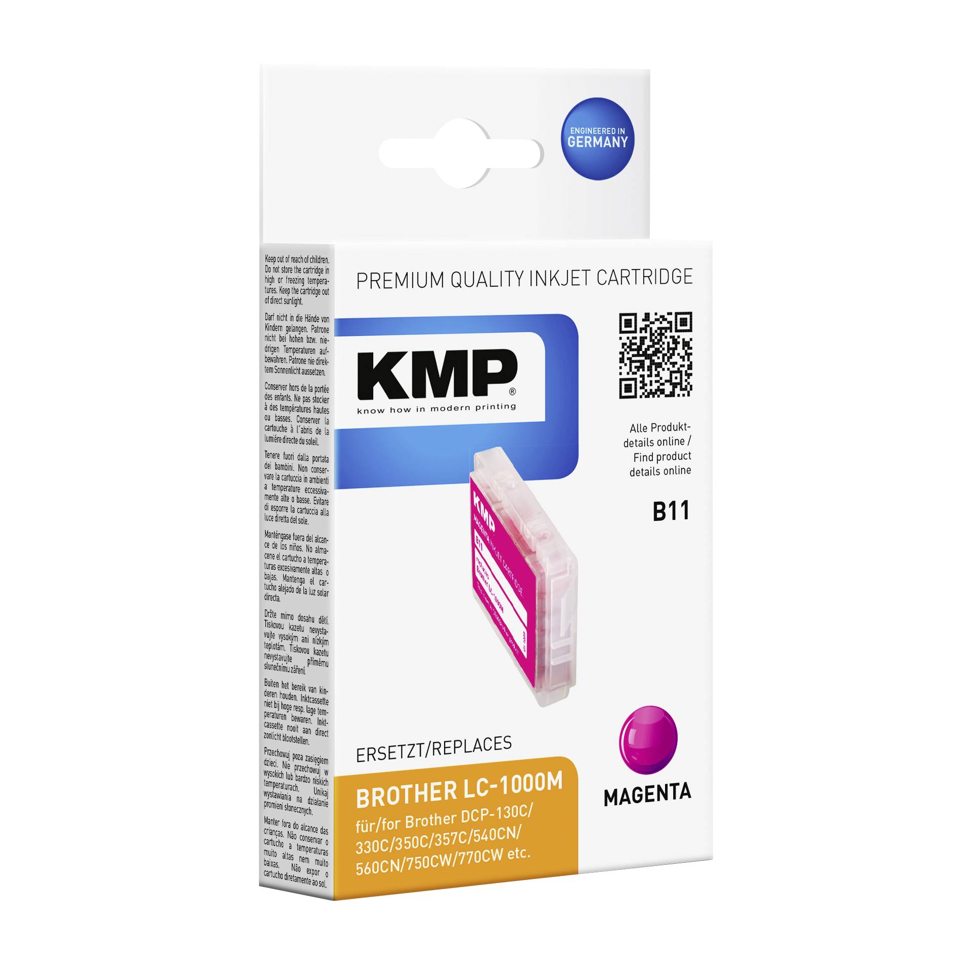 KMP B11 cartuccia     magenta compatibile con BrotherLC-1000