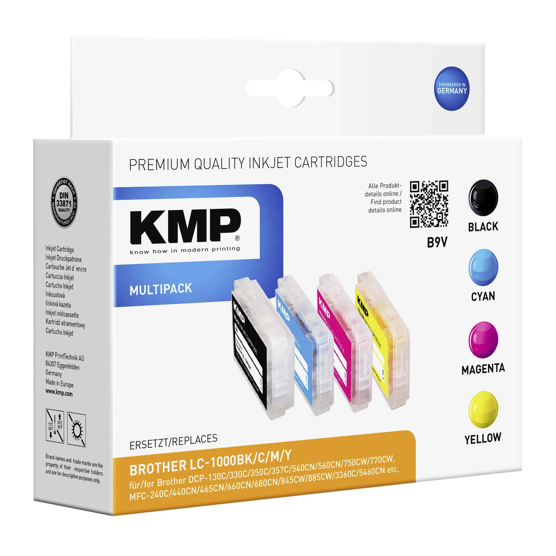 KMP B9V Promo Pack compatibile con LC-1000 Bk/C/M/Y