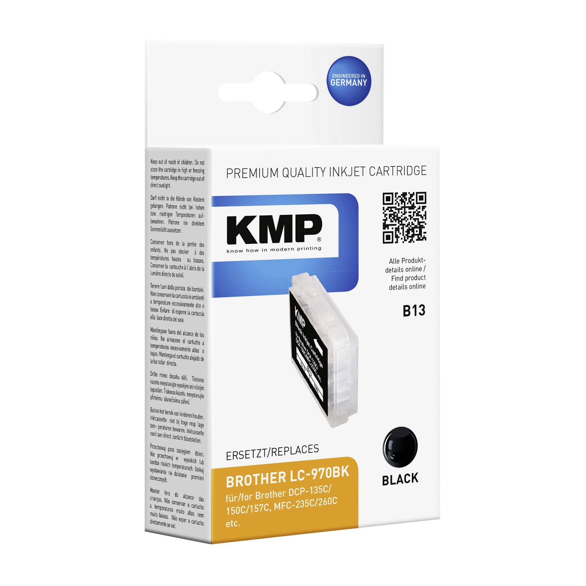 KMP B13 cartuccia     nero compatibile con BrotherLC-970 BK