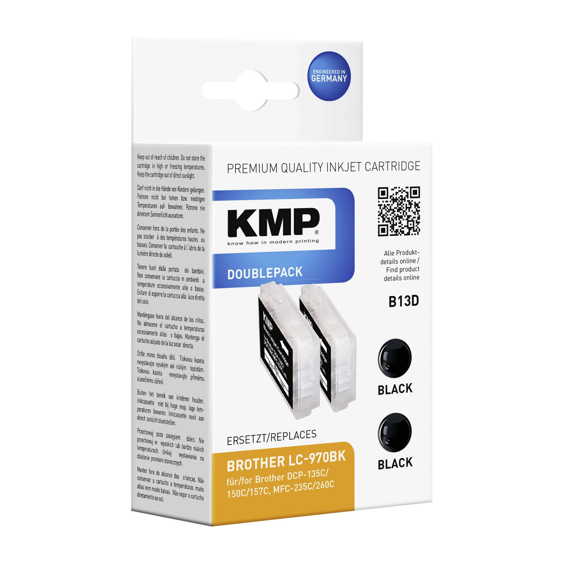 KMP B13D cartuccia     sw DP compatibile con BrotherLC-970 B