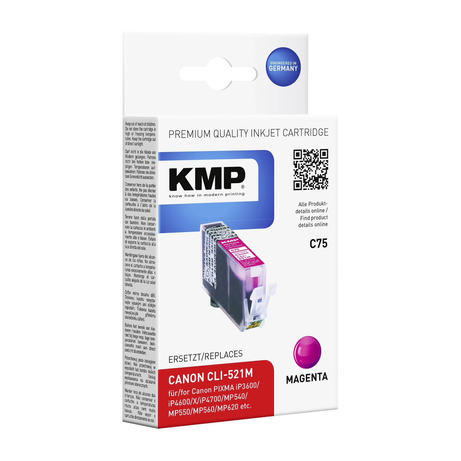 KMP C75 cartuccia     magenta compatibile con Canon CLI-521