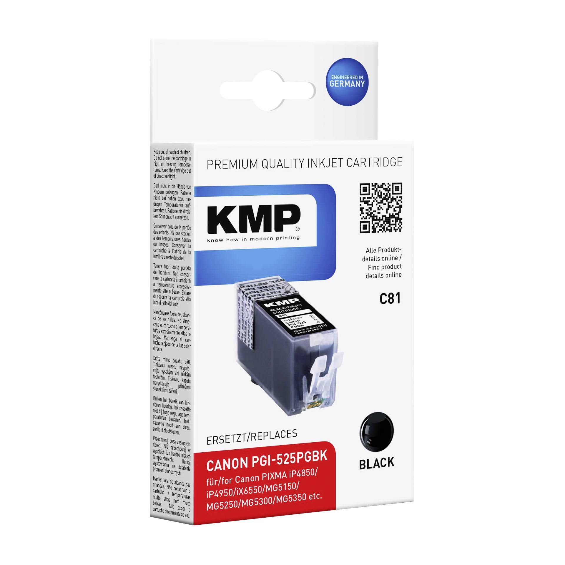 KMP C81 cartuccia     nero compatibile con PGI-525 PGBK