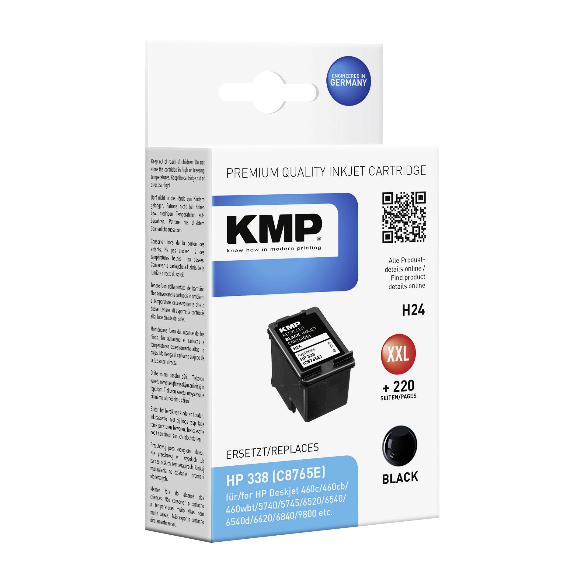 KMP H24 cartuccia     nero compatibile con HP C 8765 E