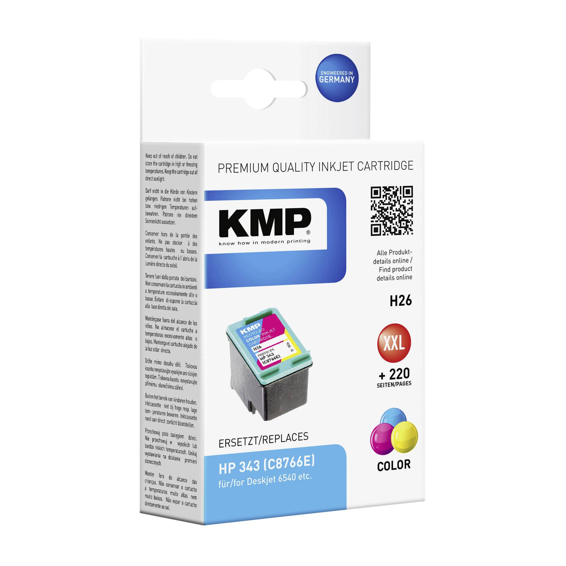 KMP H26 cartuccia     colore compatibile con HP C 8766 E