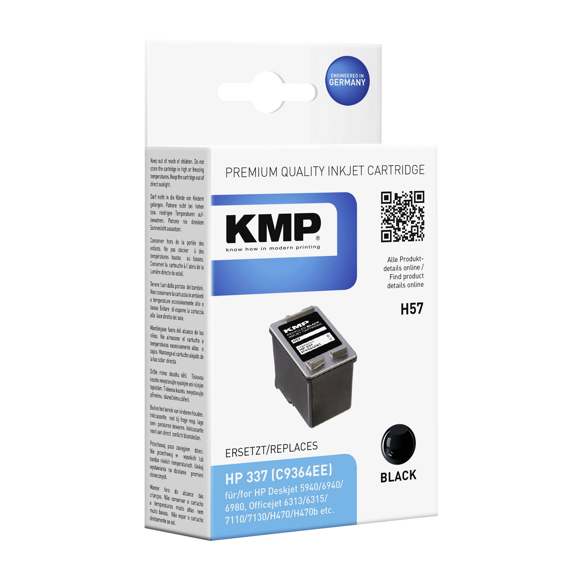 KMP H57 cartuccia     nero compatibile con HP C 9364 EE
