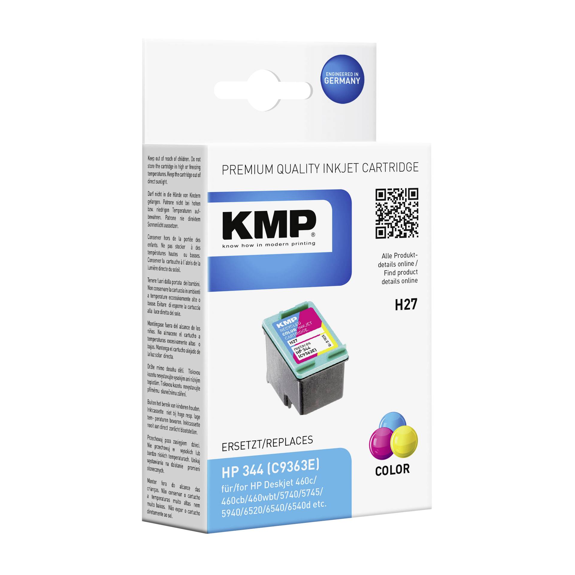 KMP H27 cartuccia     colore compatibile con HP C 9363 E