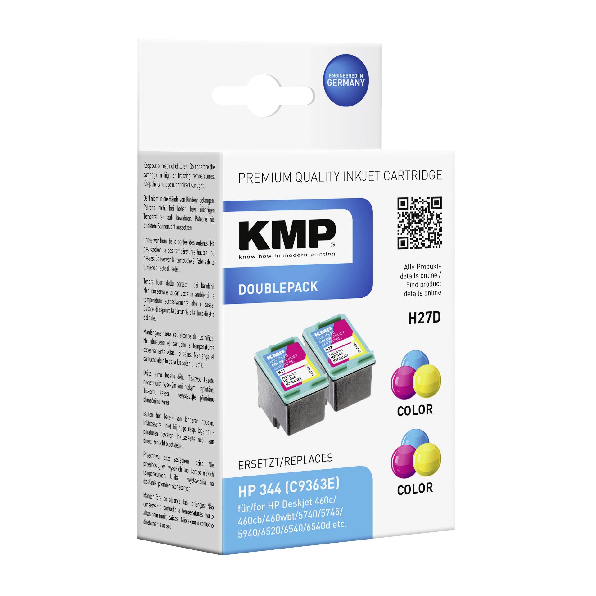 KMP H27D cartuccia     colore DP compatibile con HP C 9505 E