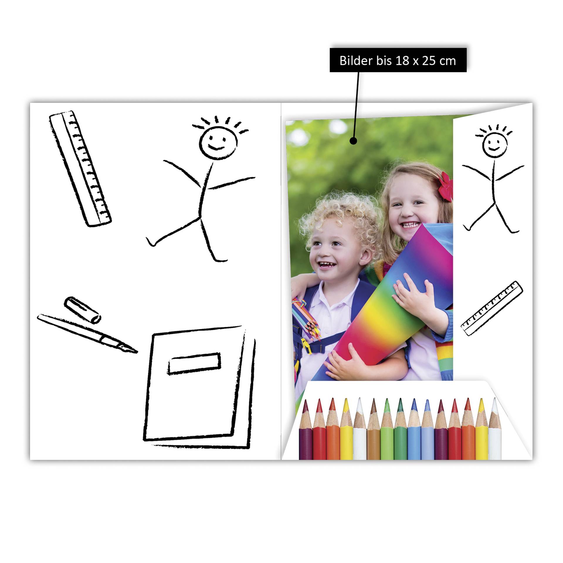 1x10 Daiber folder pencils desi. for max.pic.format 18x25cm