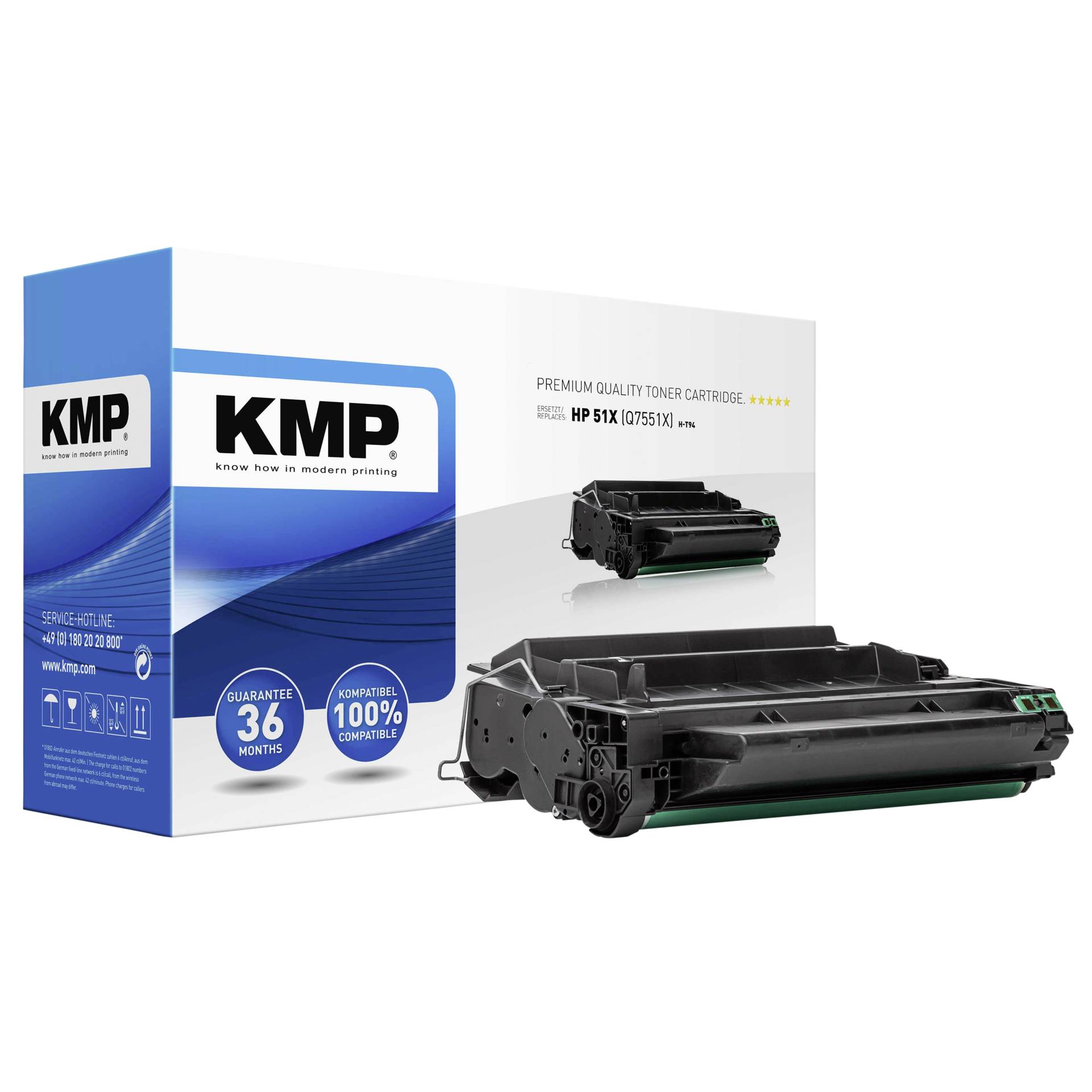 KMP H-T94 cartuccia nero compatibile con HP Q 7551 X