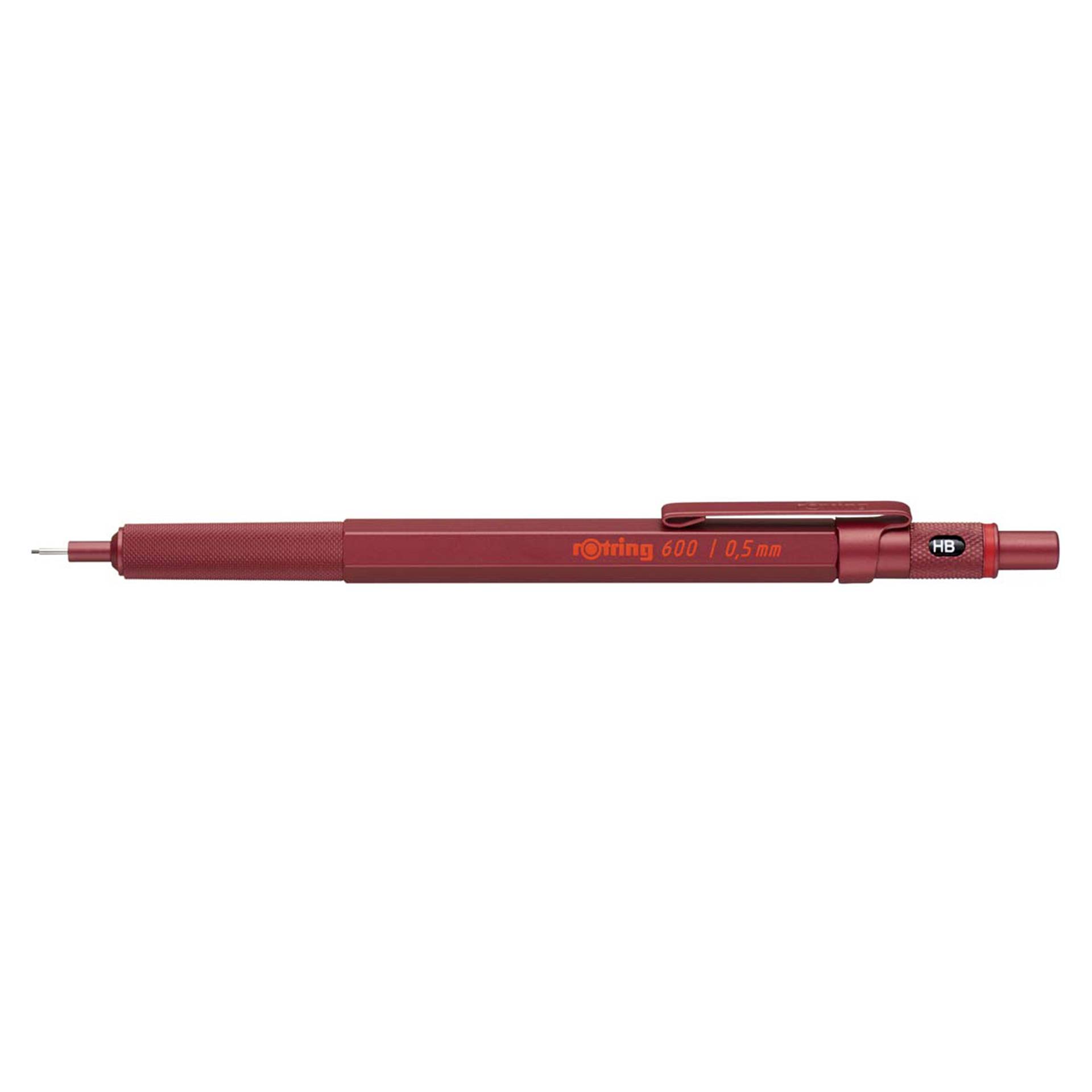 rotring 600 matita portamine m. sottile metallic-rosso 0,5 m