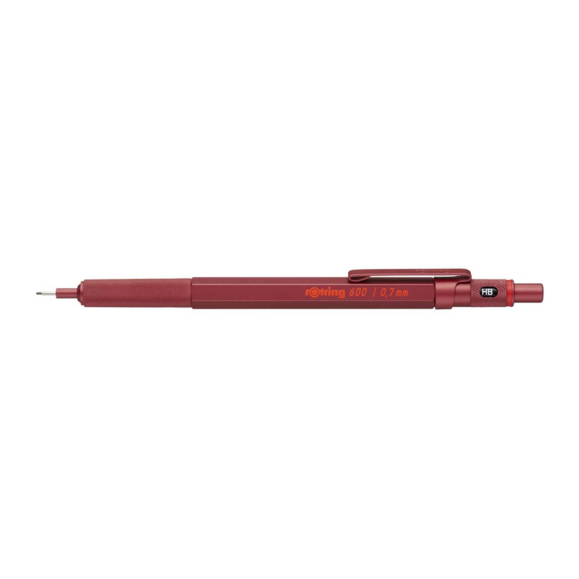 rotring 600 matita portamine m. sottile metallic-rosso 0,7 m