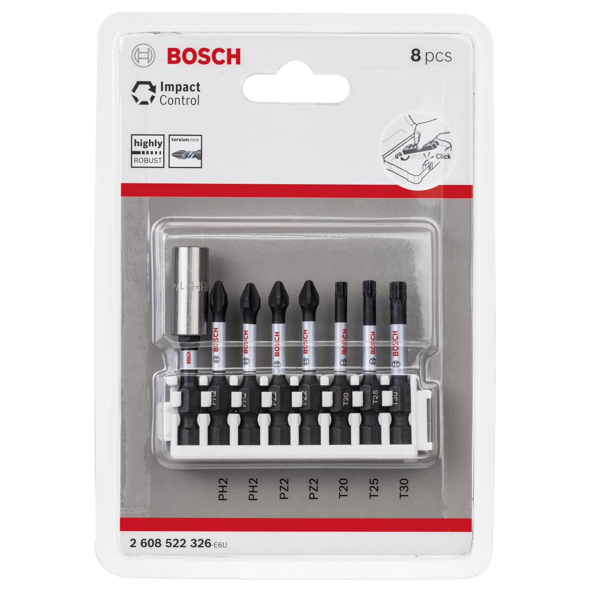 Bosch Impact Control 50 mm 8-tlg Bitpack